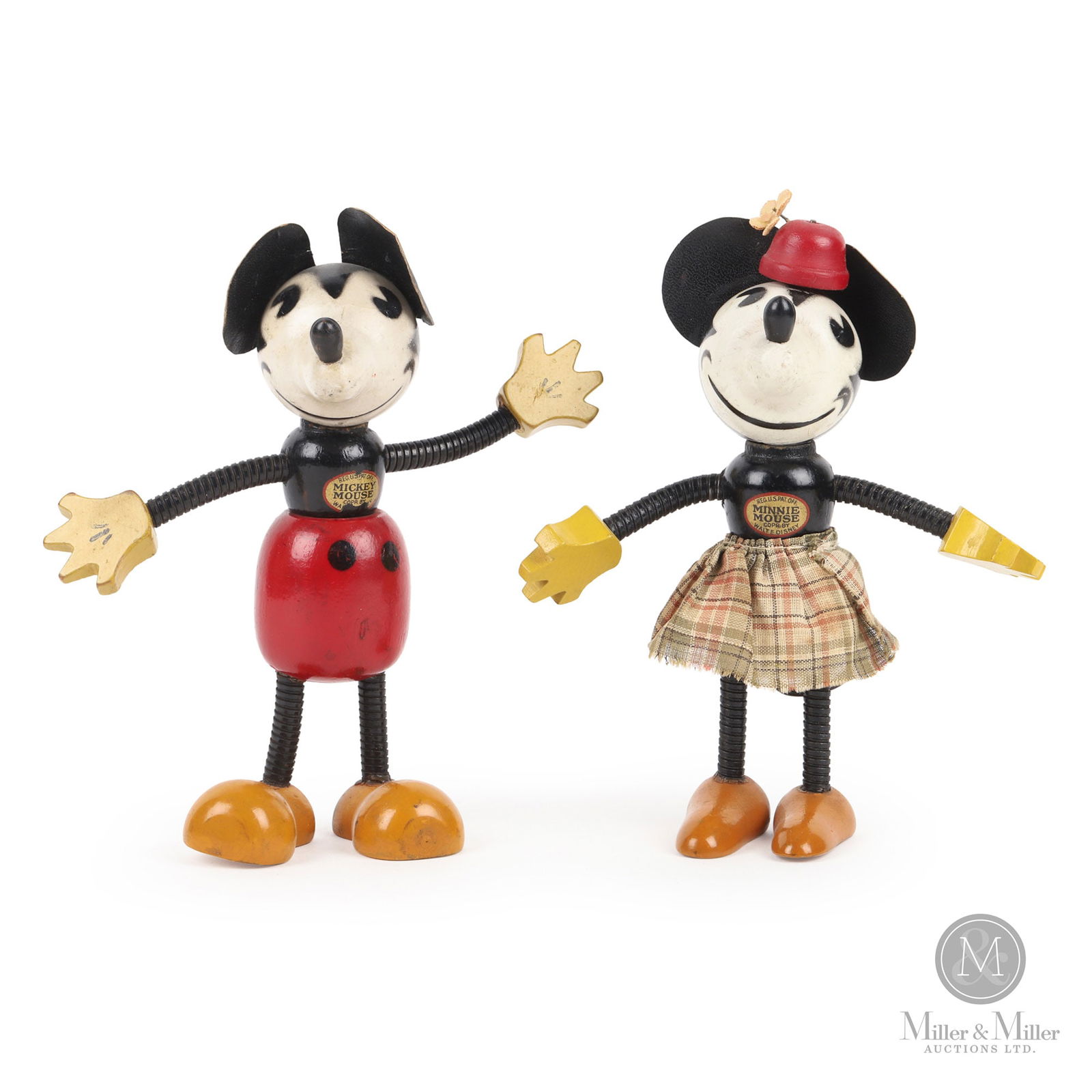 Mickey Mouse & Minnie Mouse Toys By Fun-E-Flex Co. (George Borgfeldt) (1 of 7)