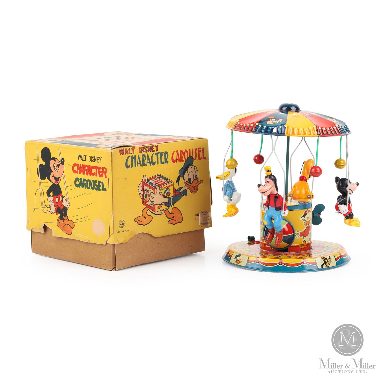 Rare Walt Disney "Character Carousel" By Linemar Toys (1 of 11)
