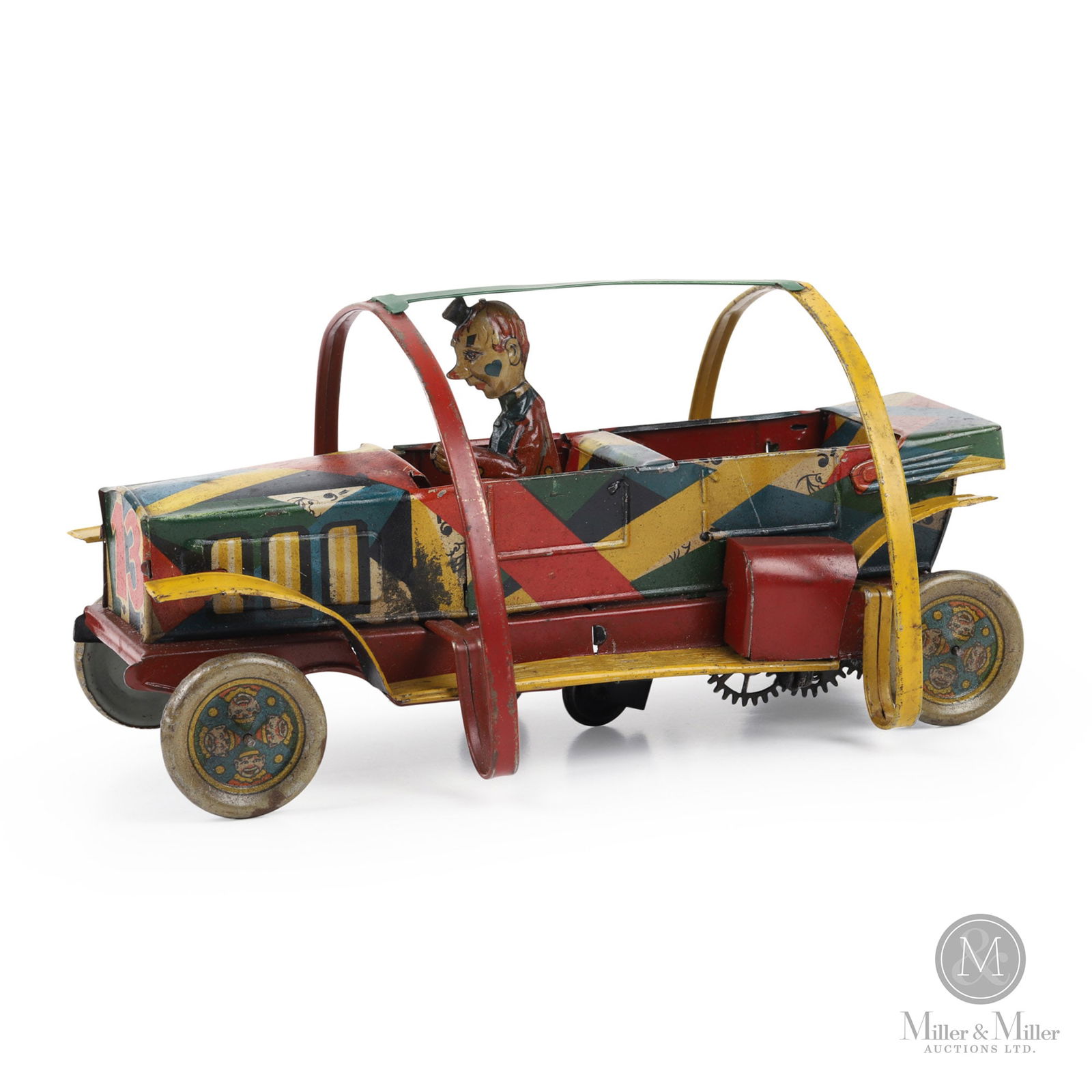 Topsy Turvy Tom  Clown Windup Rollover Car By Hans Eberl (1 of 8)