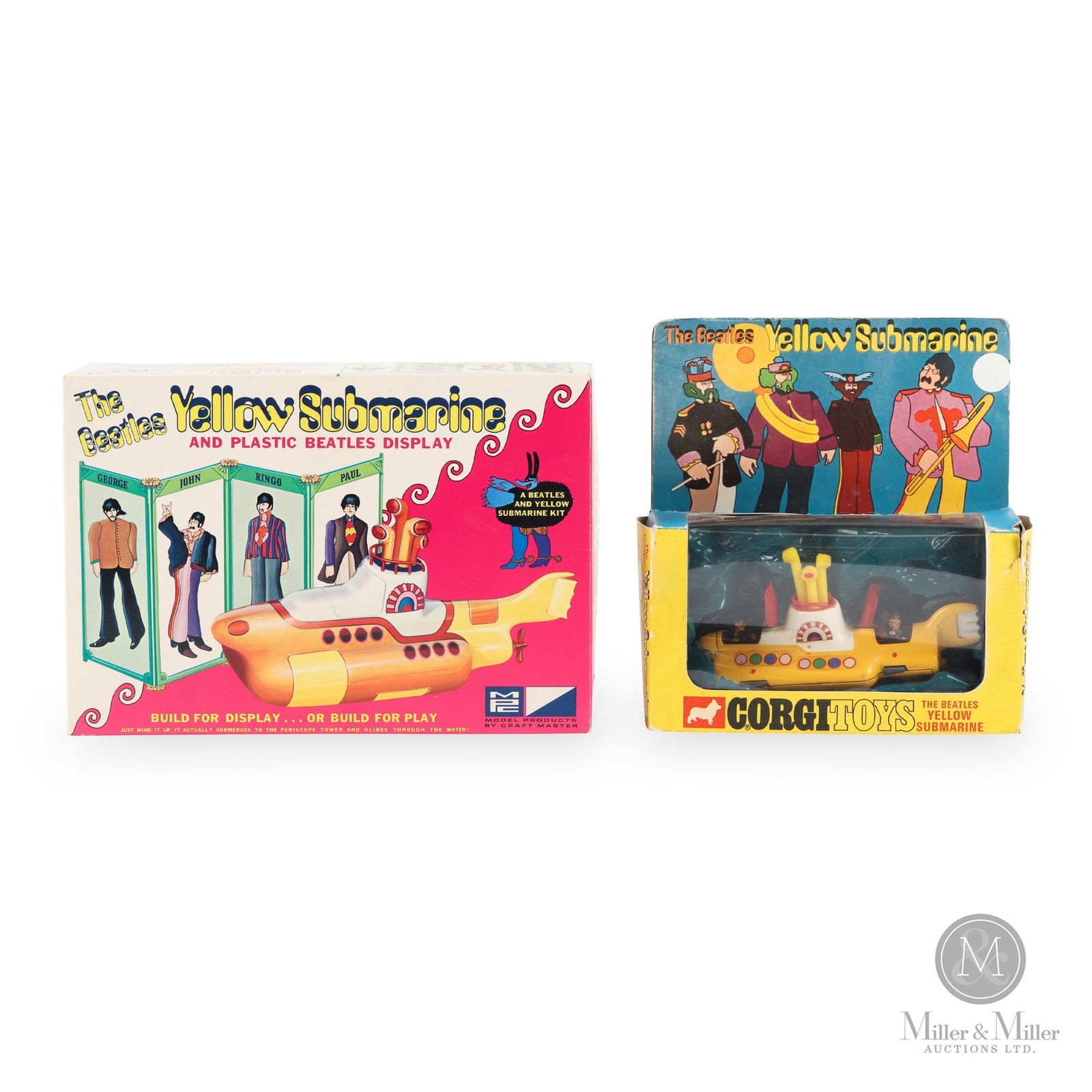 The Beatles Yellow Submarine Kit and Corgi Model 803 Submarine (1 of 10)
