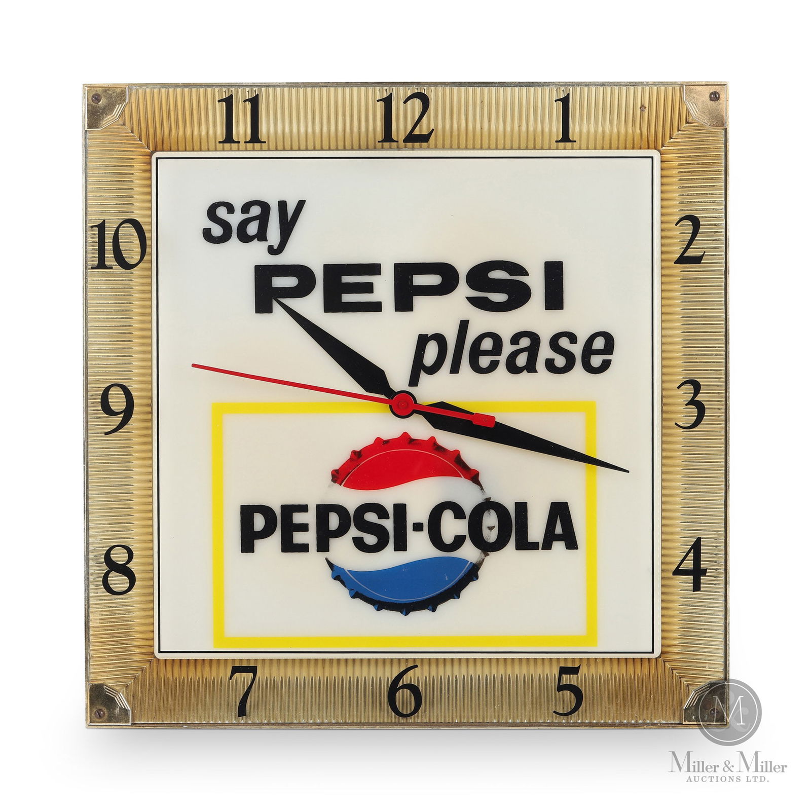 Pepsi-Cola 'Say Pepsi Please' Lighted Clock (1 of 6)