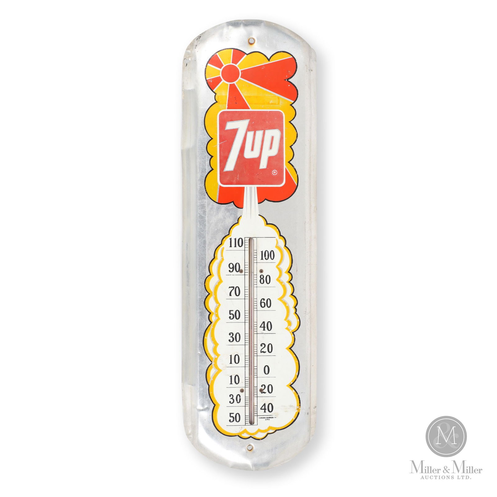Seven-up Peter Max Style 1974 Thermometer (1 of 8)