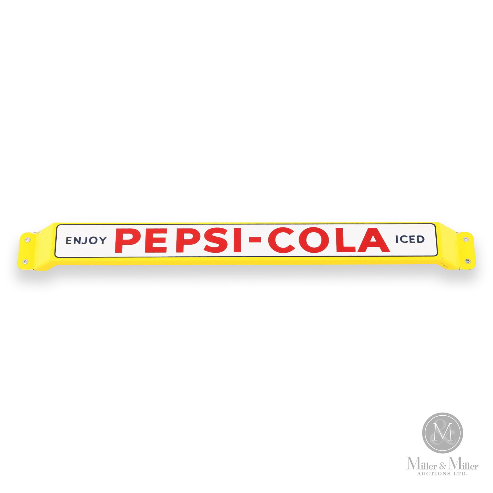 Pepsi-Cola "Enjoy Iced" Door Push Bar (1 of 9)