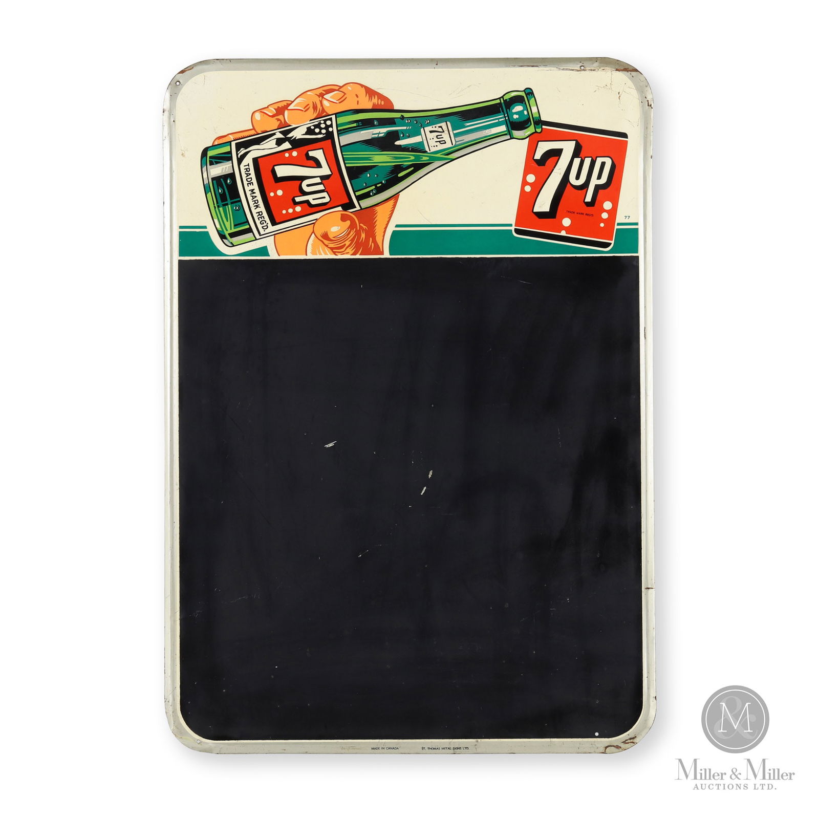 Seven-up "Bottle in Hand" Chalk Board (1 of 8)