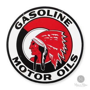 McColl-Frontenac Red Indian 3' Service Station Sign