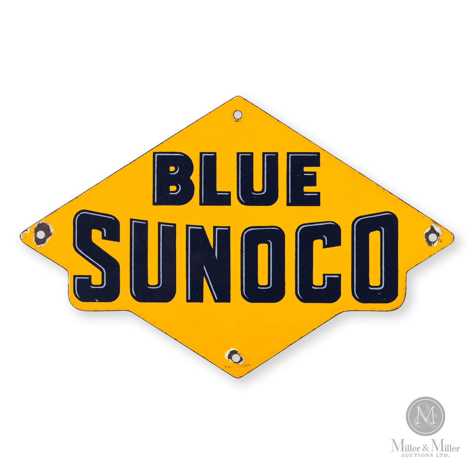 Blue Sunoco Gasoline Pump Sign (1 of 5)