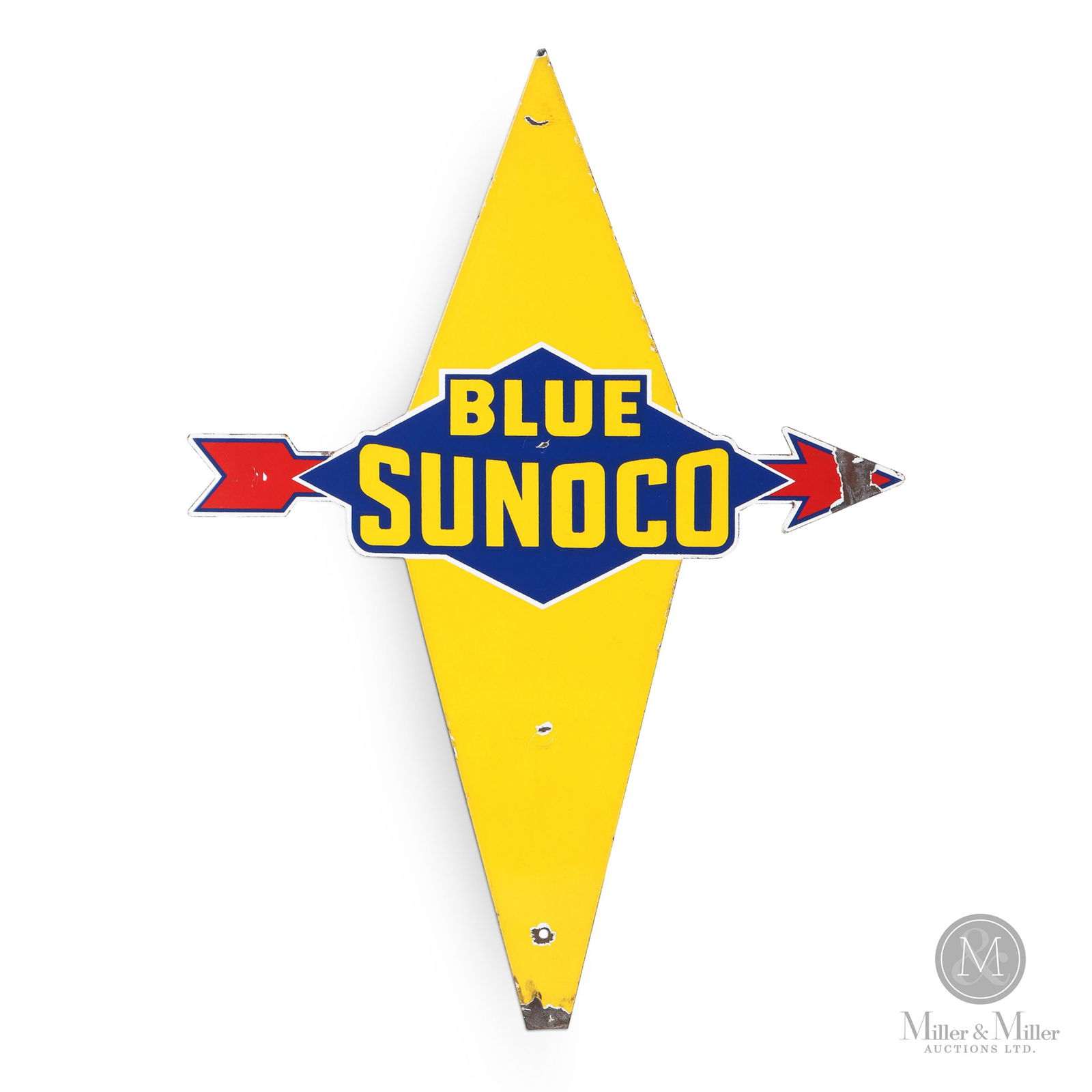 Blue Sunoco Gasoline Pump Sign (1 of 7)