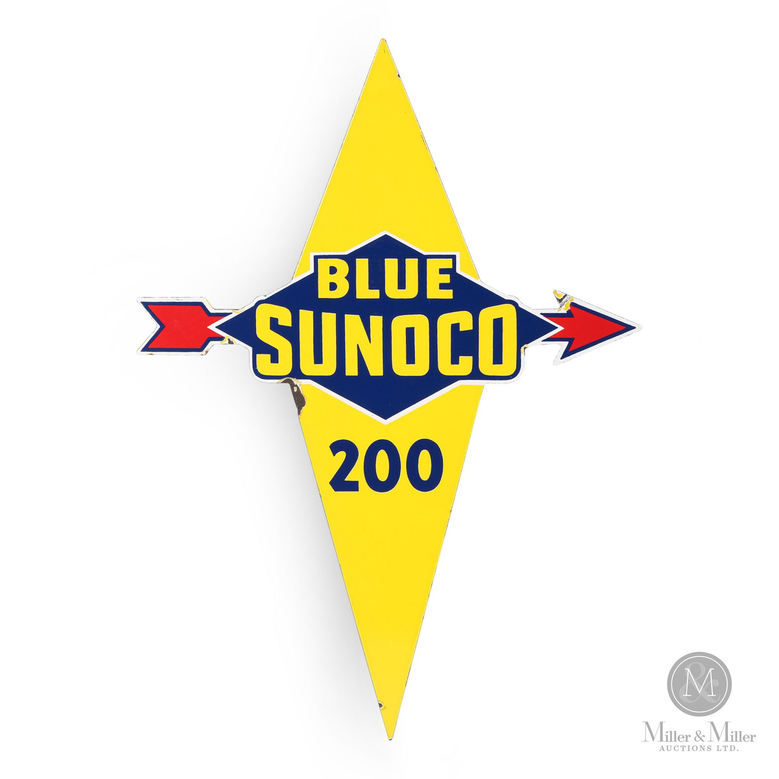 Blue Sunoco Gasoline Pump Sign (1 of 8)