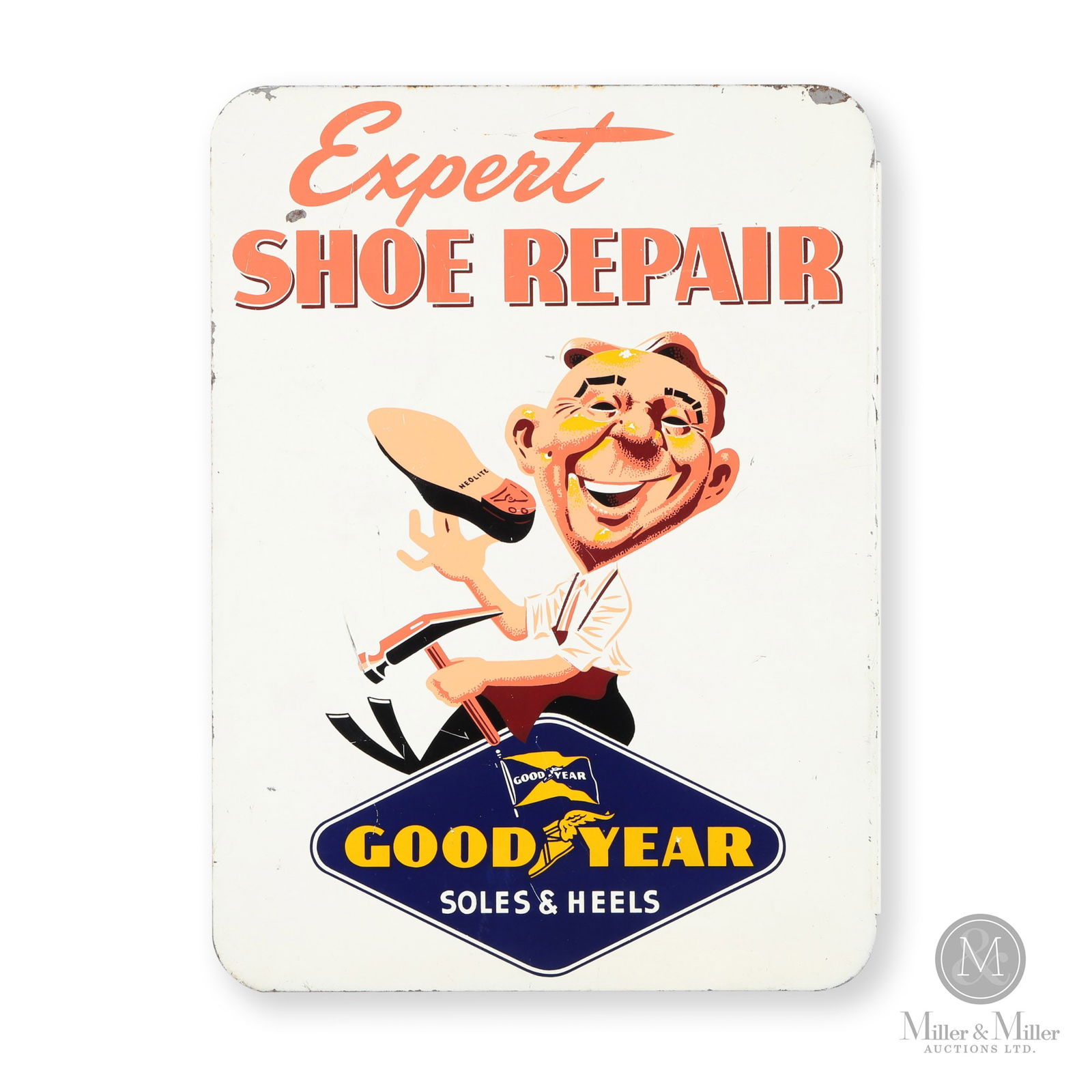 Goodyear Expert Shoe Repair Flange Sign (1 of 9)