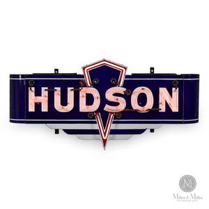 Hudson Automobiles Neon Dealer Sign