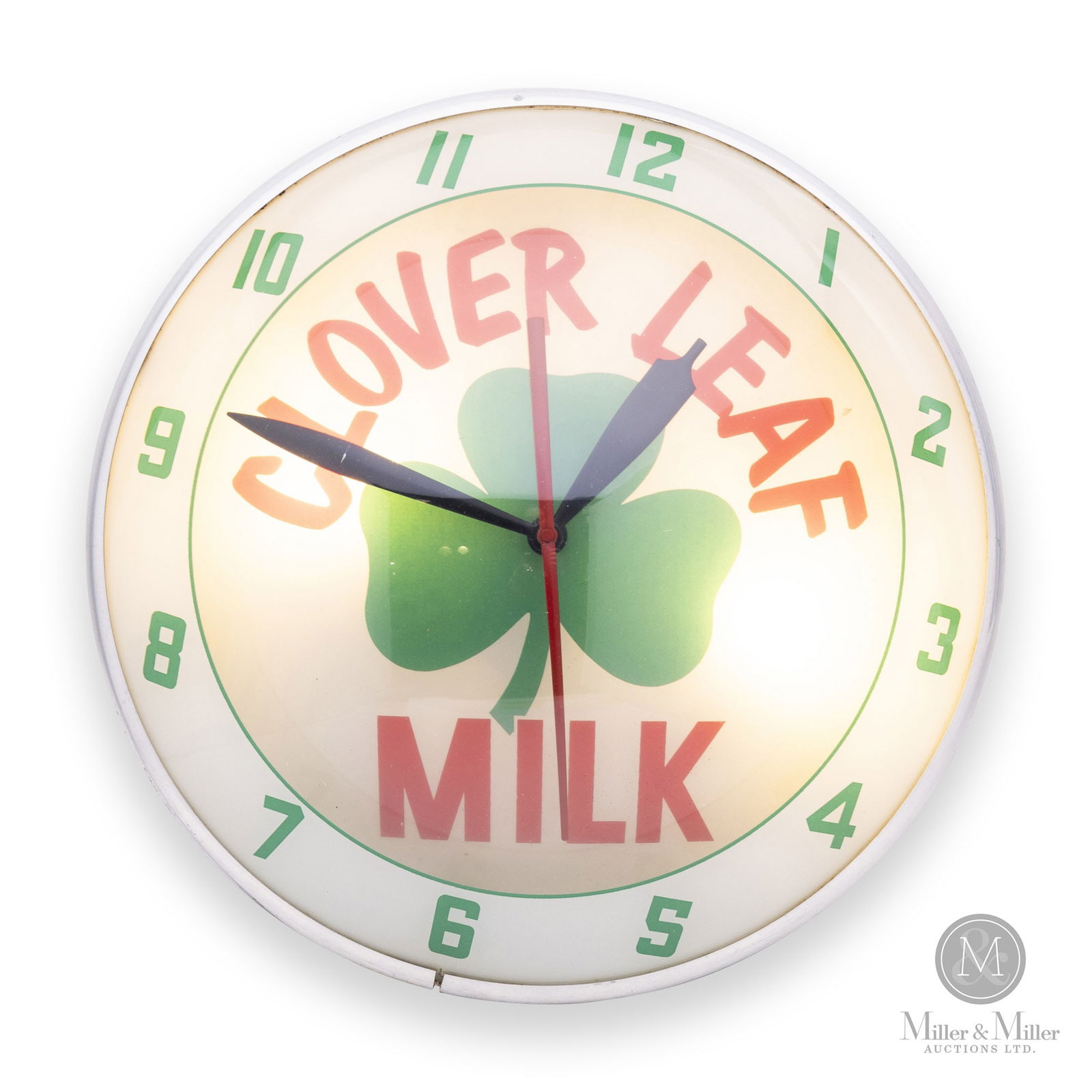 Clover Leaf Milk "Double Bubble" Lighted Clock (1 of 7)