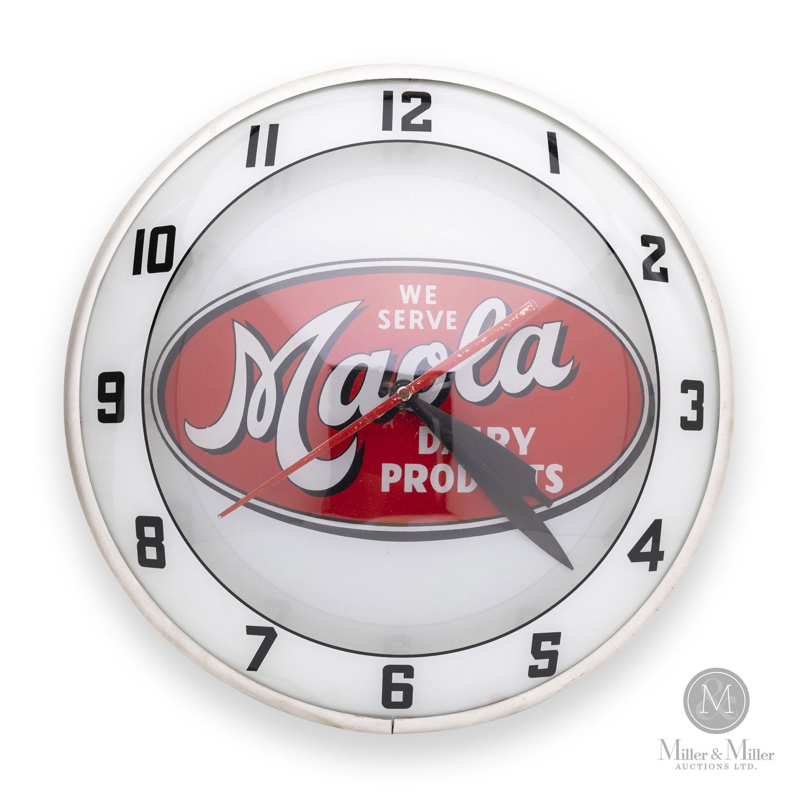 Maola Dairy Products "Double Bubble" Lighted Clock (1 of 7)