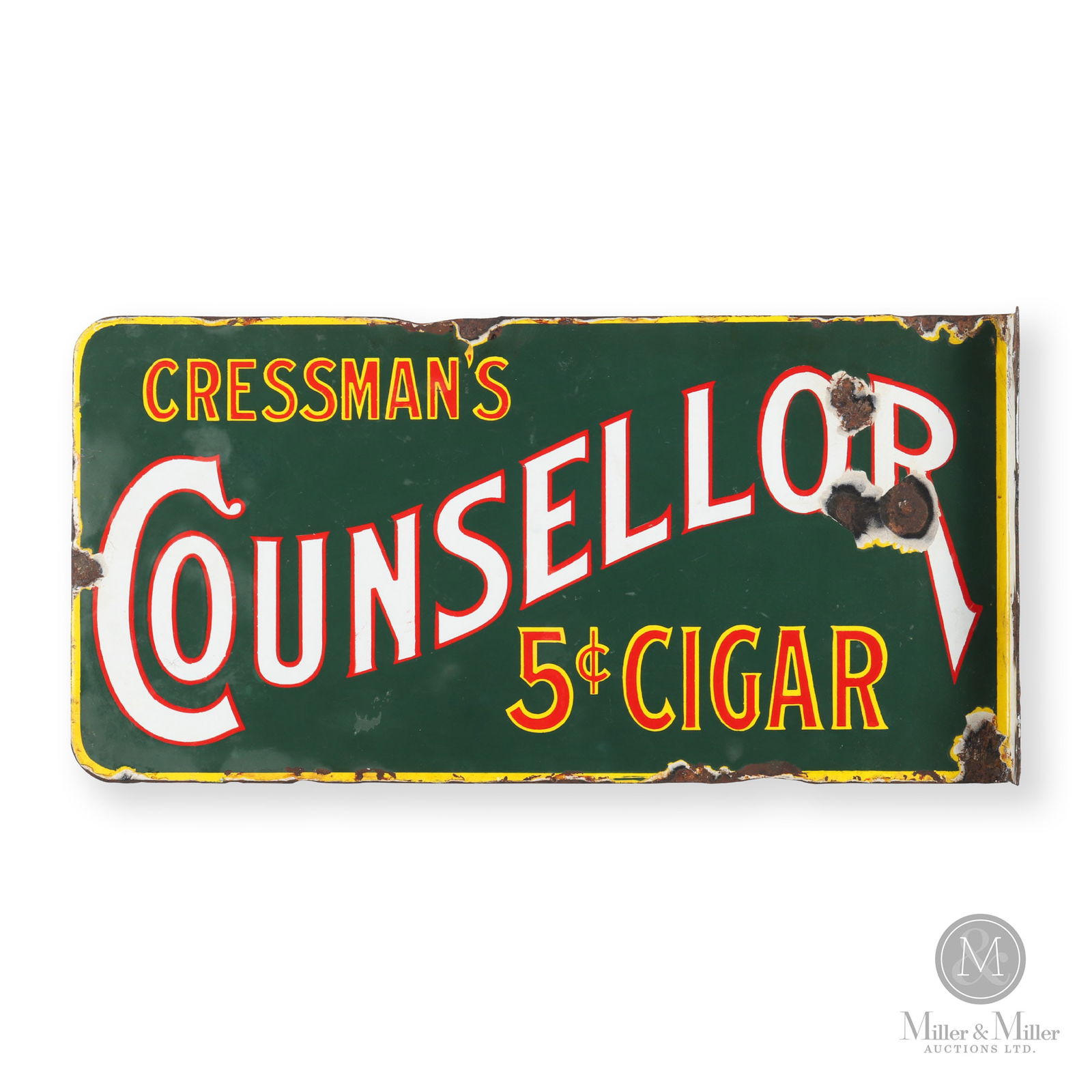 Cressman's Counsellor Cigar Flange Sign (1 of 5)