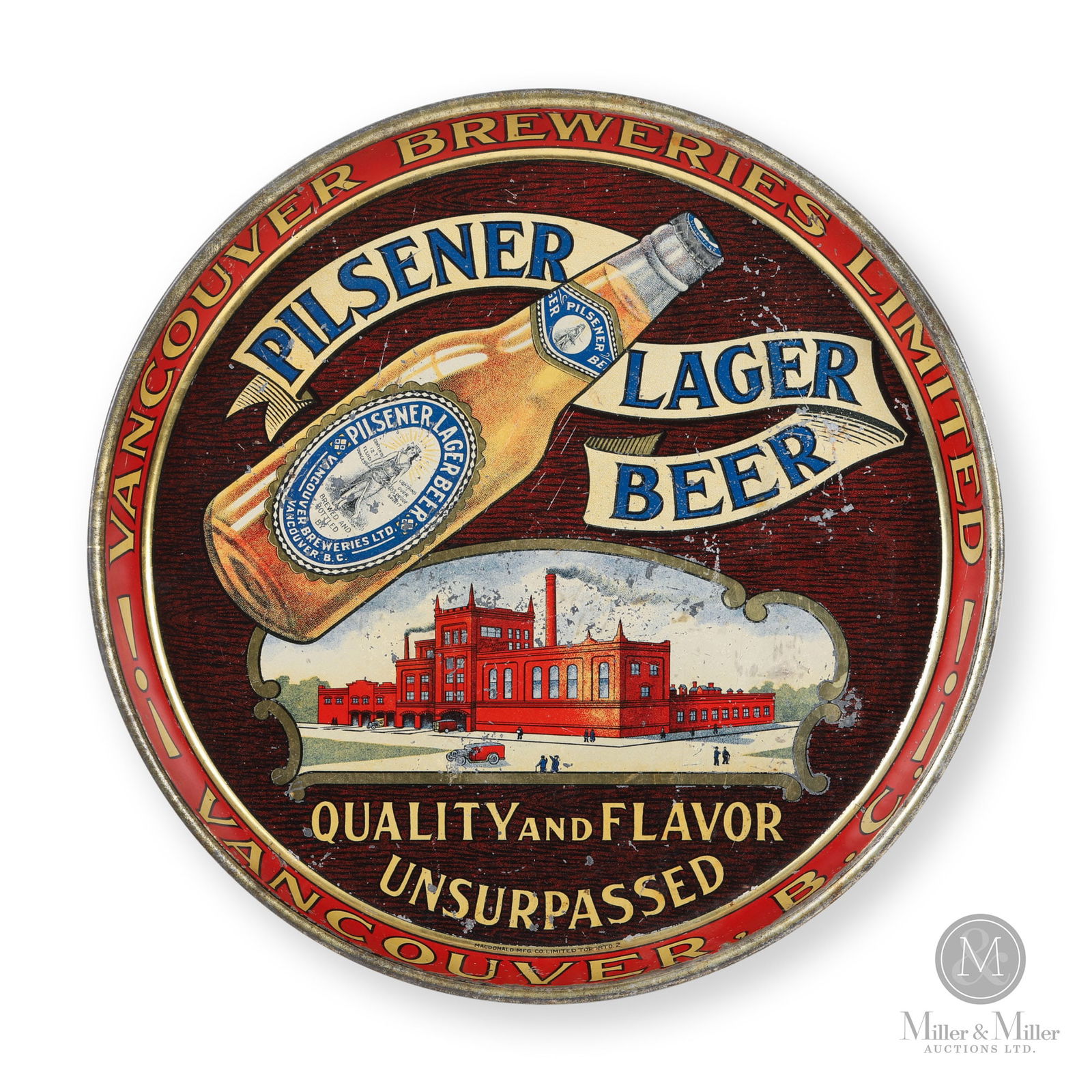 Vancouver Breweries Pilsener Lager Beer Tray (1 of 8)