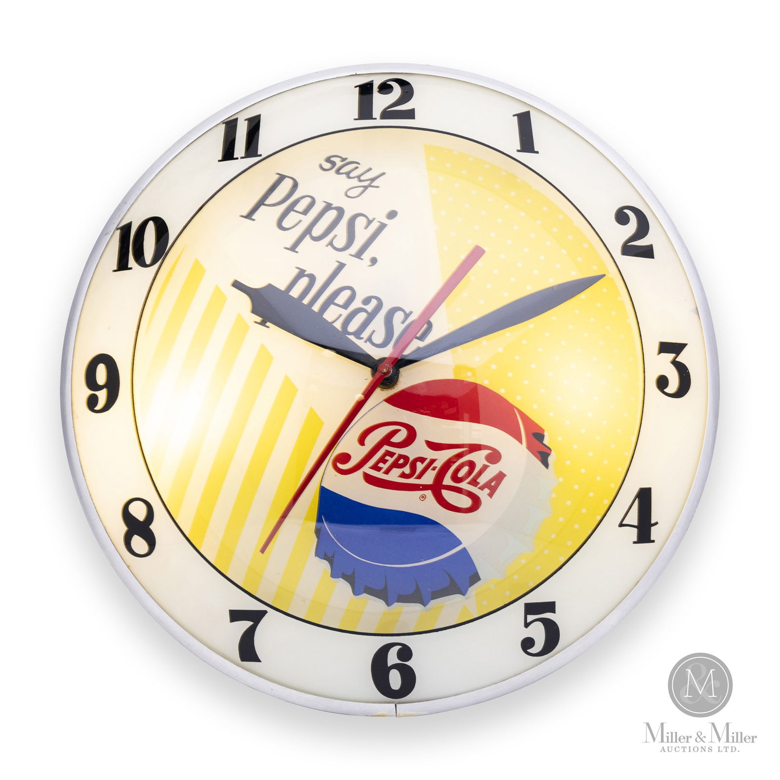 Pepsi-Cola 'Say Pepsi Please' "Double Bubble" Lighted Clock (1 of 7)