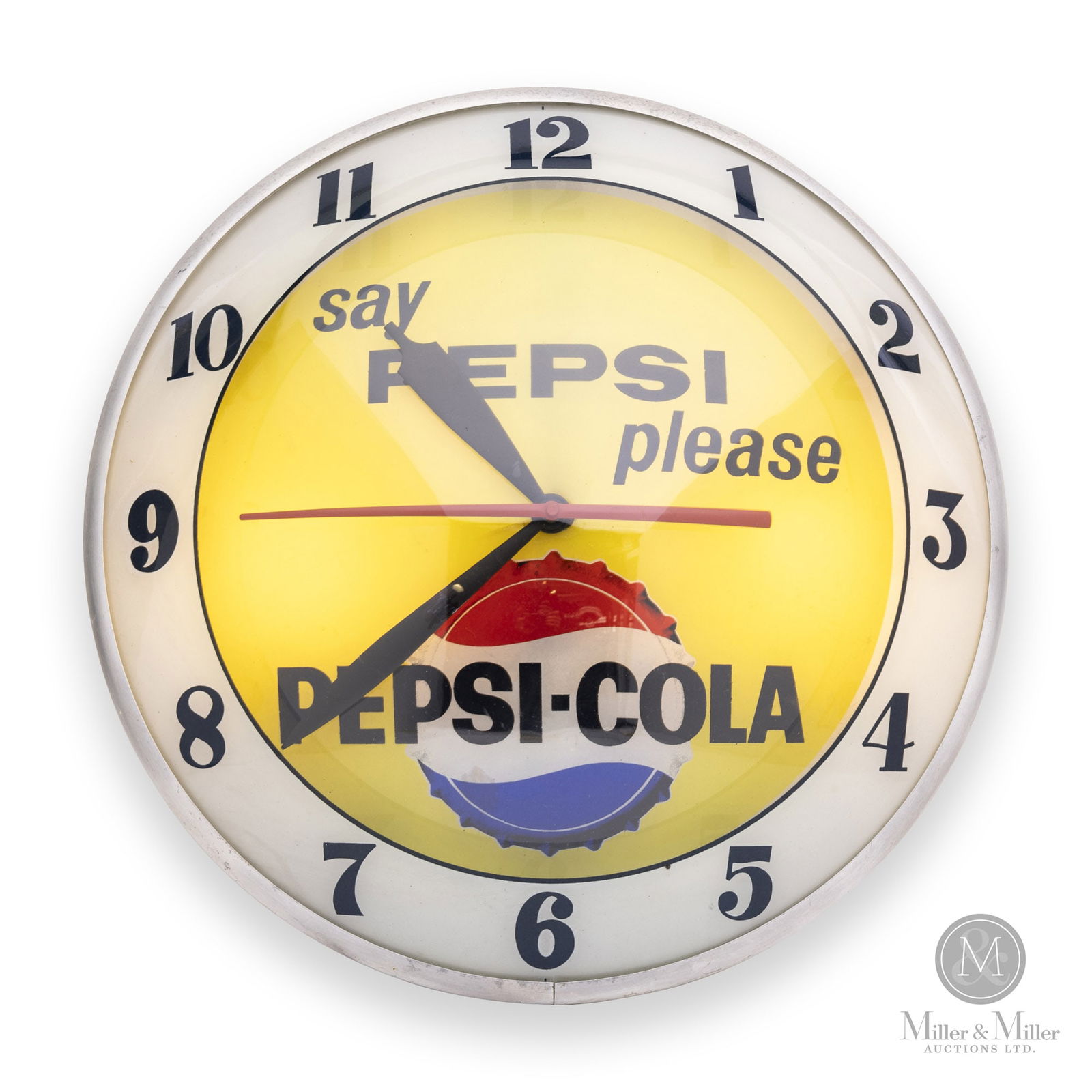 Pepsi-Cola "Say Pepsi Please" "Double Bubble" Lighted Clock (1 of 6)