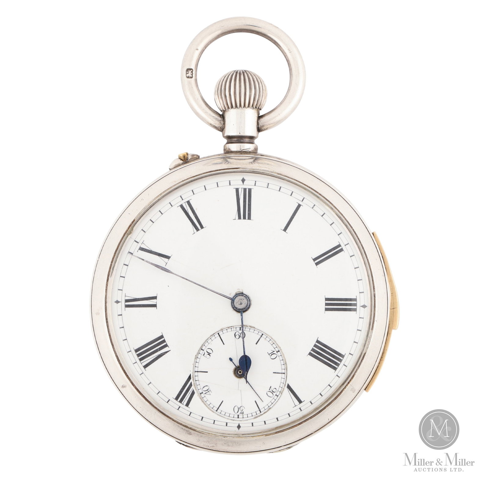Swiss, Sterling Silver Quarter Repeater: Swiss. Circa 1900. Quarter repeaters were a marvel of 19th-century horological engineering, striking the hours and quarter hours on demand. This Swiss example, housed in a sterling silver case, likely