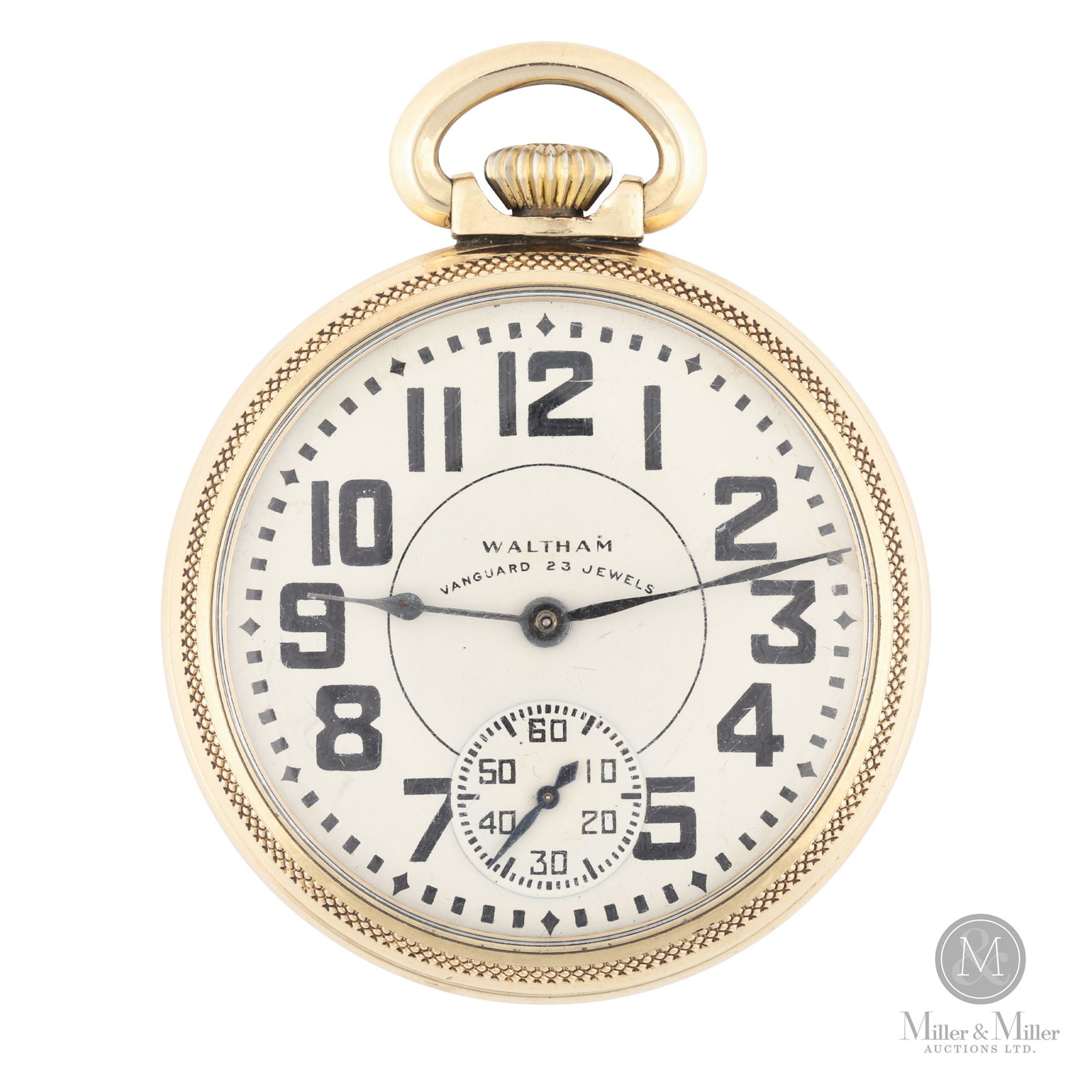 Waltham, 16S 23J Vanguard: American. Serial Number: 32399815. Manufactured in May, 1946. The Waltham Watch Company, founded in 1850 in Massachusetts, revolutionized timekeeping with its pioneering use of interchangeable parts a