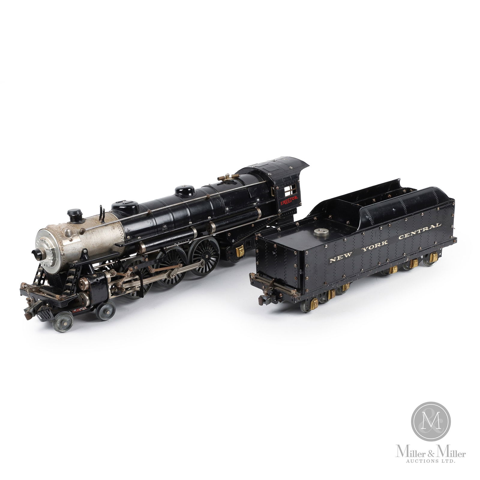 Erector New York Central Locomotive and Tender Car (1 of 8)