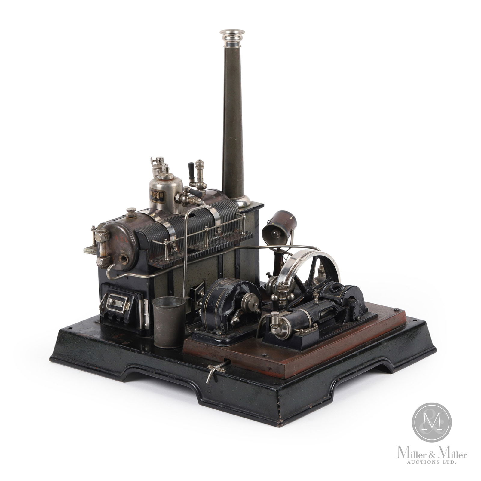 M&G Co Wurtemberg Model Steam Engine with Magneto and Accessory Spotlight (1 of 10)
