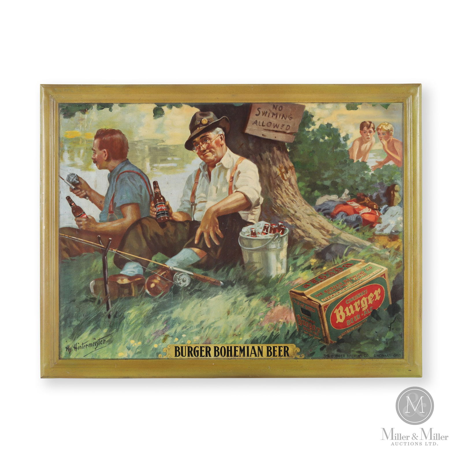 Burger Bohemian Beer Advertising Sign (1 of 8)