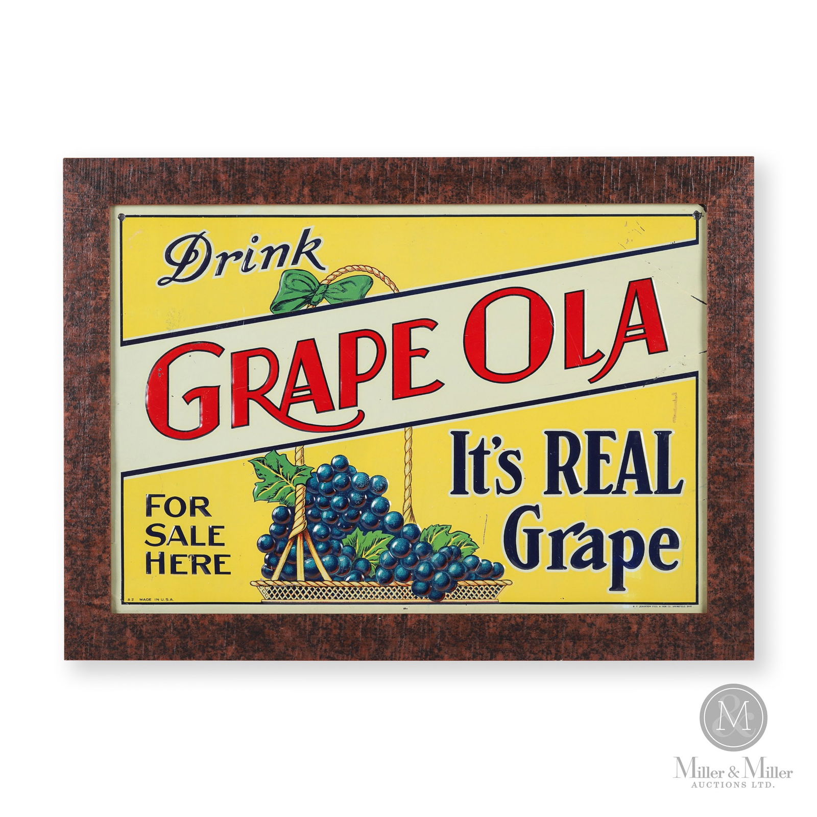 Grape Ola "It's Real Grape" Soda Sign (1 of 8)