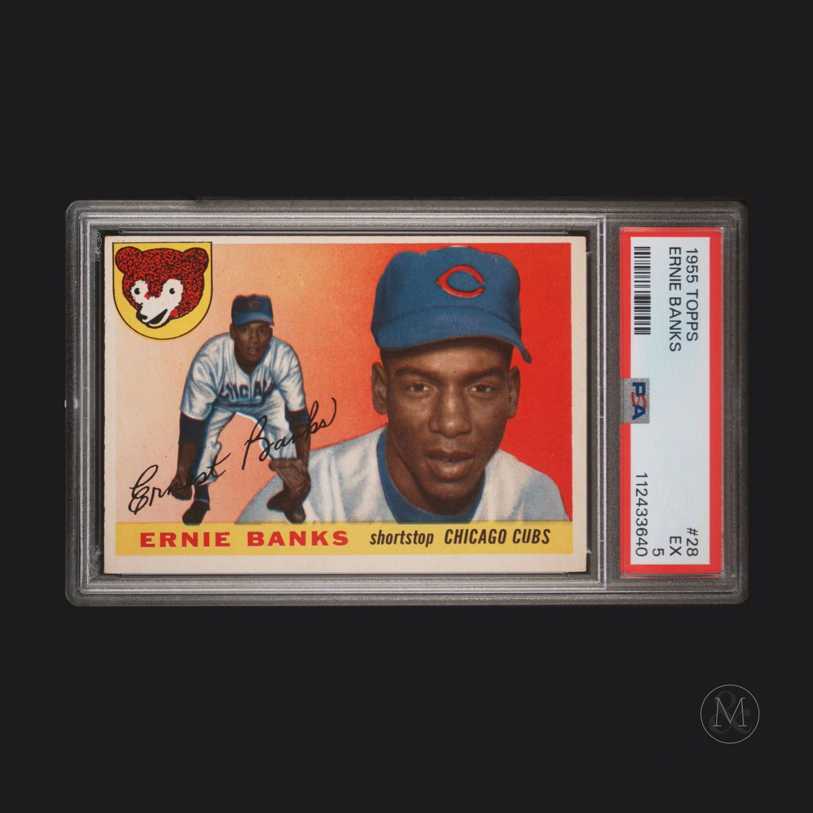 1955 Topps #28 Ernie Banks  (PSA 5 EX) (1 of 2)
