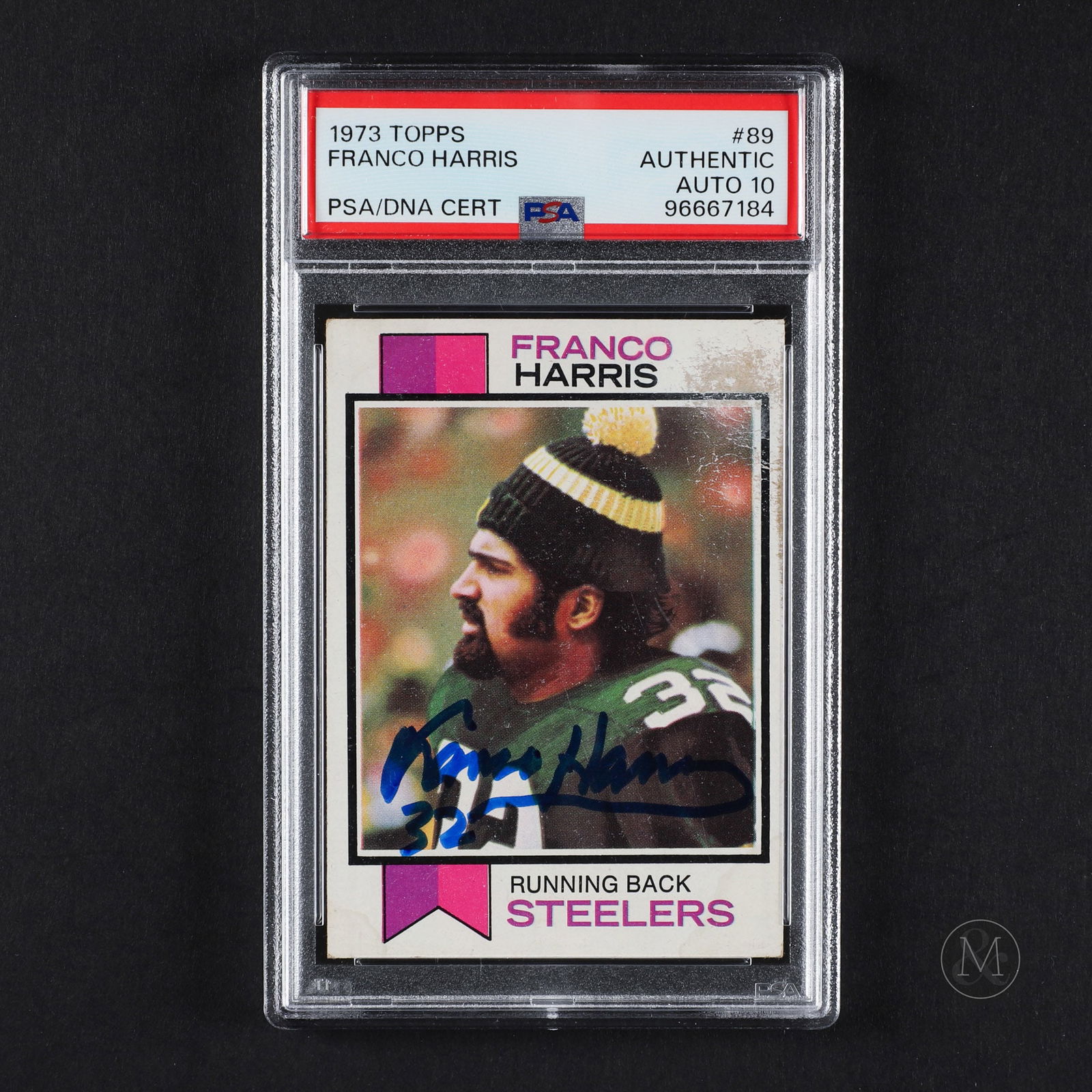 1973 Topps #89 Franco Harris Rookie Auto (PSA Auto 10) (1 of 2)