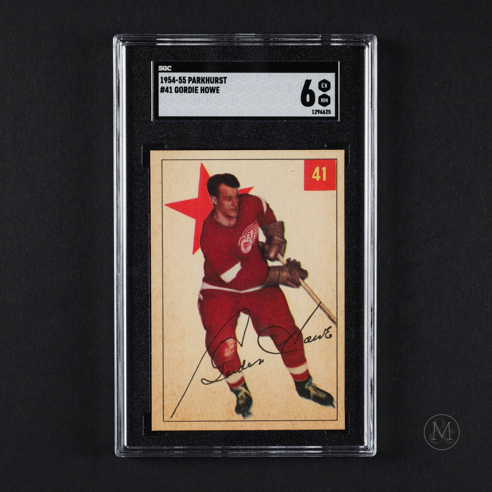 1954-1955 Parkhurst #41 Gordie Howe (SGC 6 EX-NMT) (1 of 2)