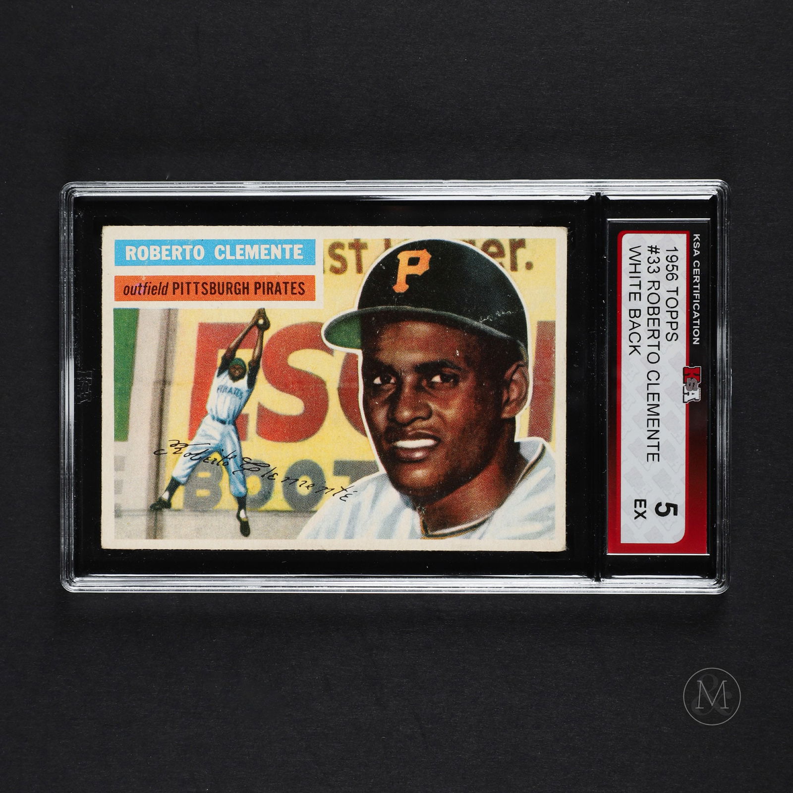 1956 Topps #33 Roberto Clemente (KSA 5 EX) (1 of 2)