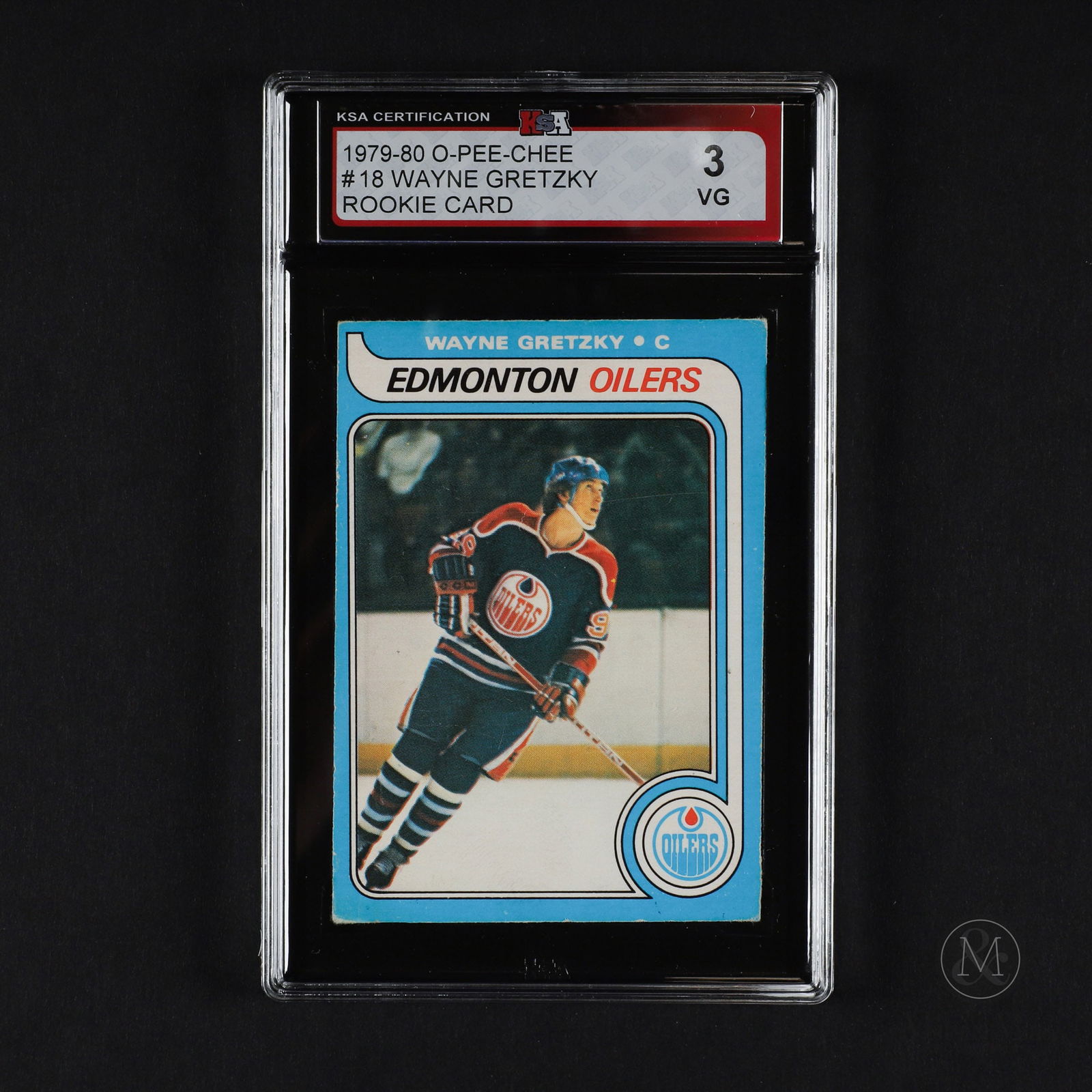 1979-1980 OPC #18 Wayne Gretzky Rookie Card (KSA 3 VG) (1 of 2)