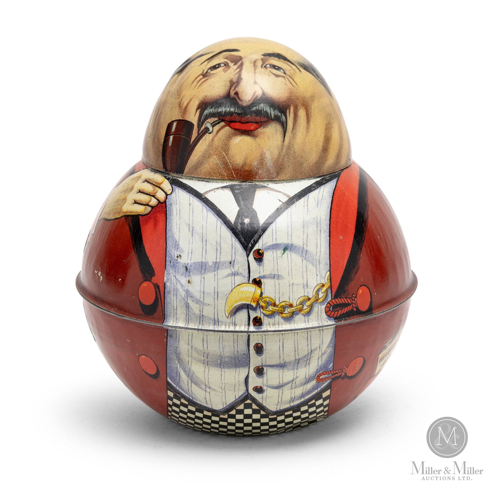 Dixie Queen Cut Plug Tobacco "Roly-poly" Tin (1 of 8)