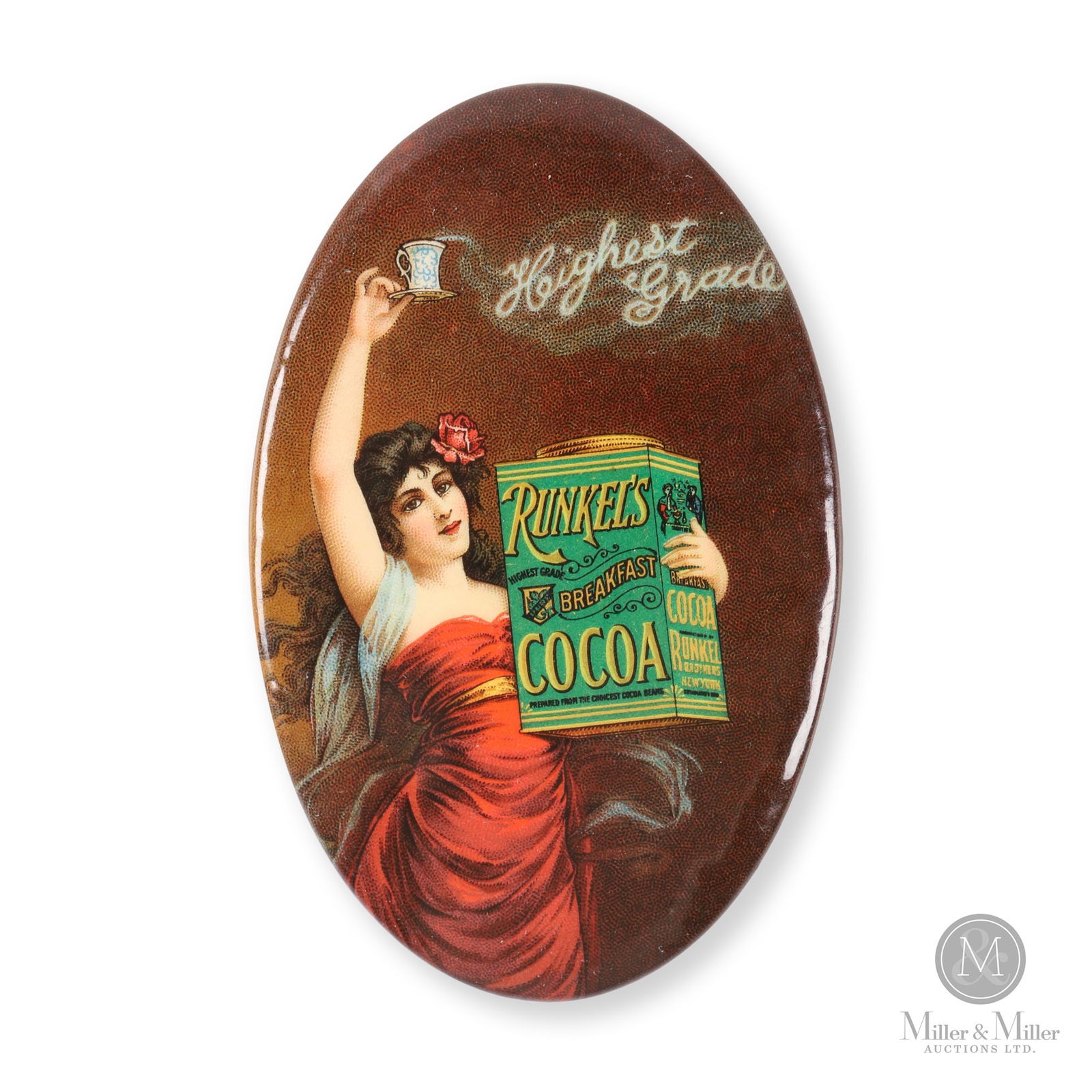 Runkel’s Cocoa Celluloid Pocket Mirror (1 of 7)