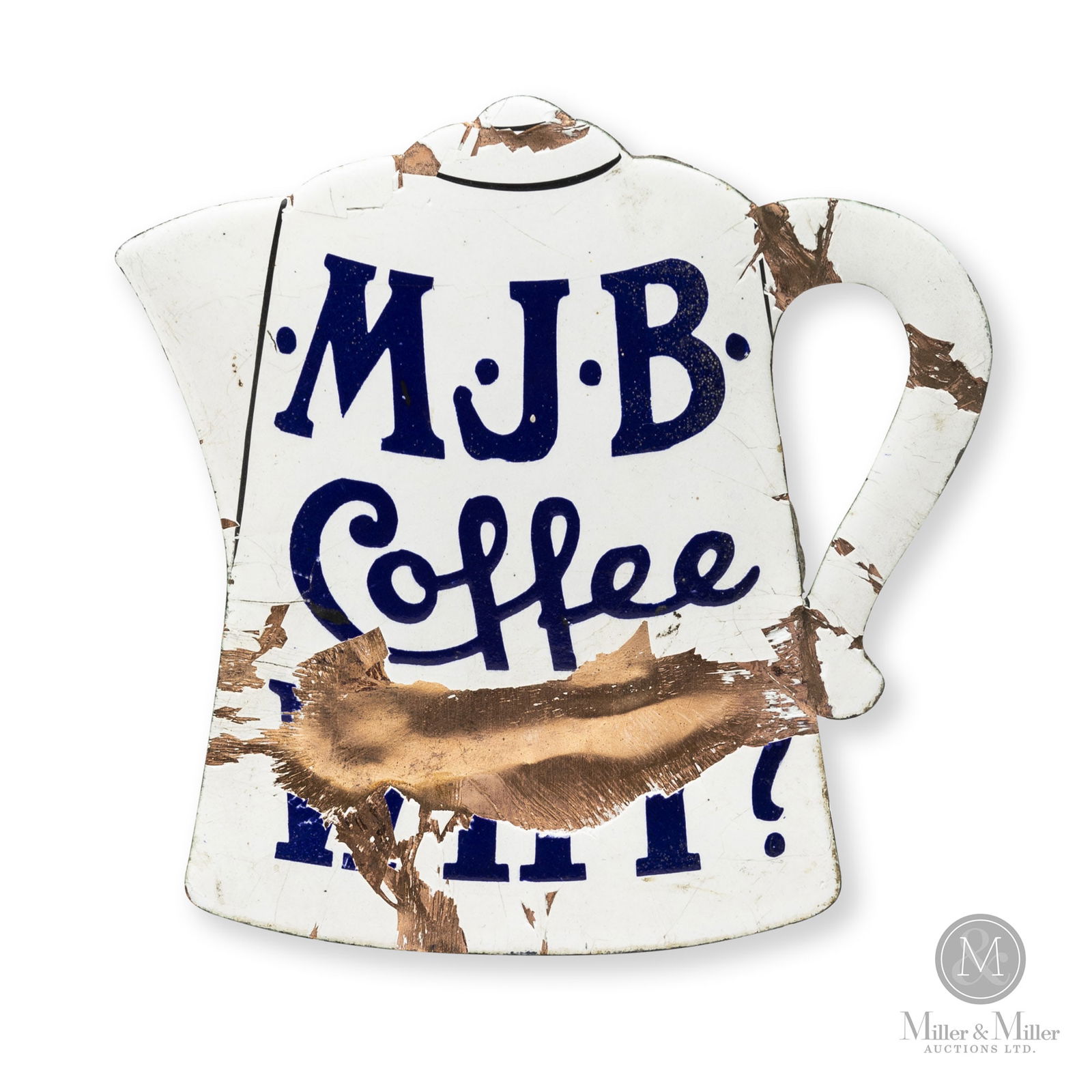 M.J.B Coffee Figural Coffee Pot Window Sign (1 of 7)