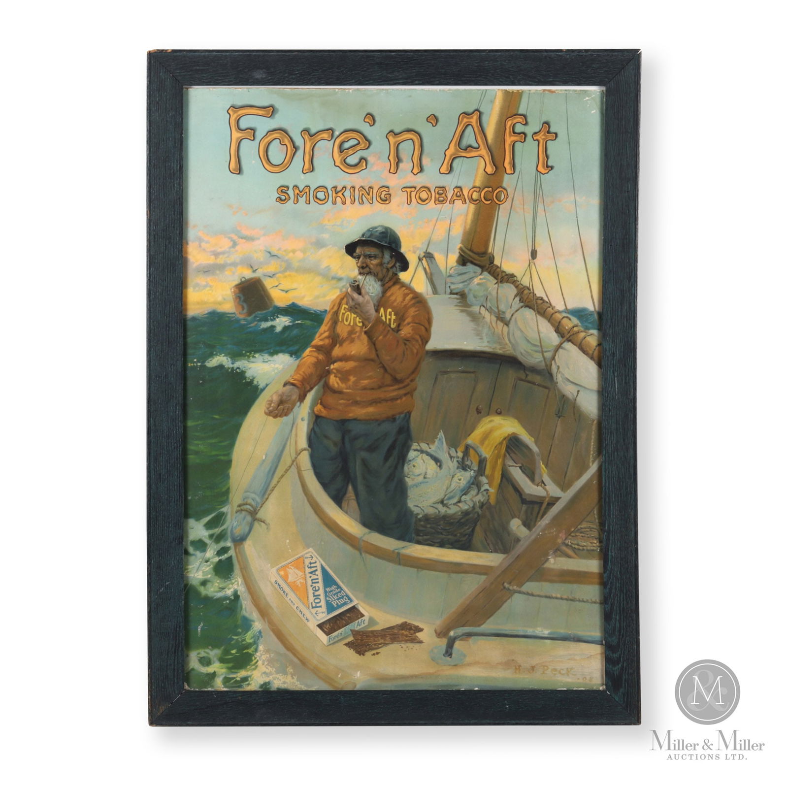 Fore' n' Aft Tobacco Framed Lithograph (1 of 6)