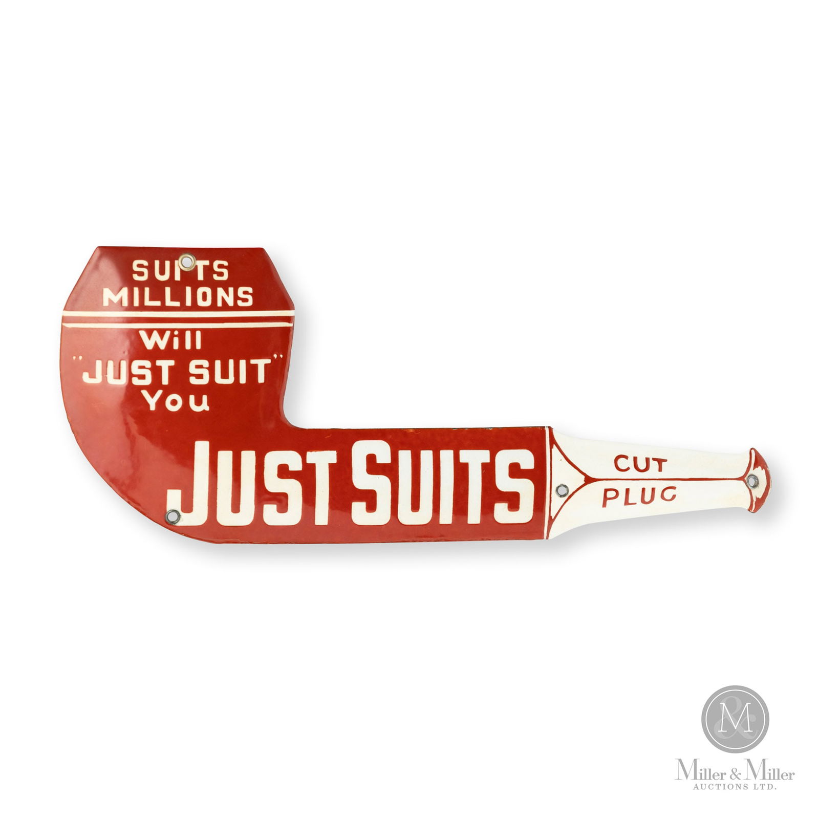 Just Suits Cut Plug Convex Figural "Pipe" Sign (1 of 6)