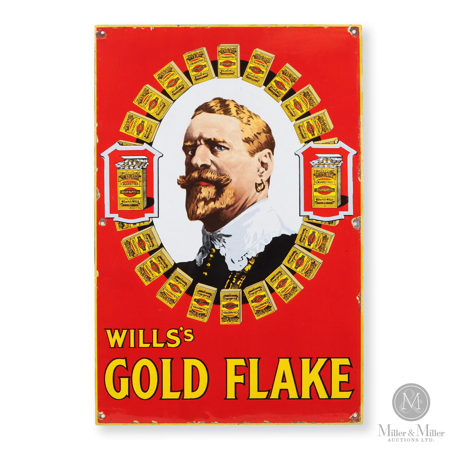 Wills's Gold Flake Cigarettes Sign (1 of 7)