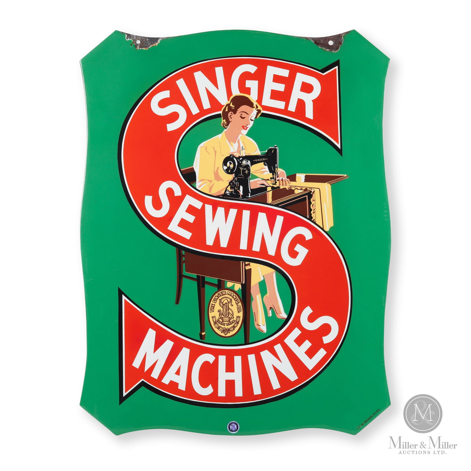 Singer Sewing Machines Hanging Sign (1 of 11)