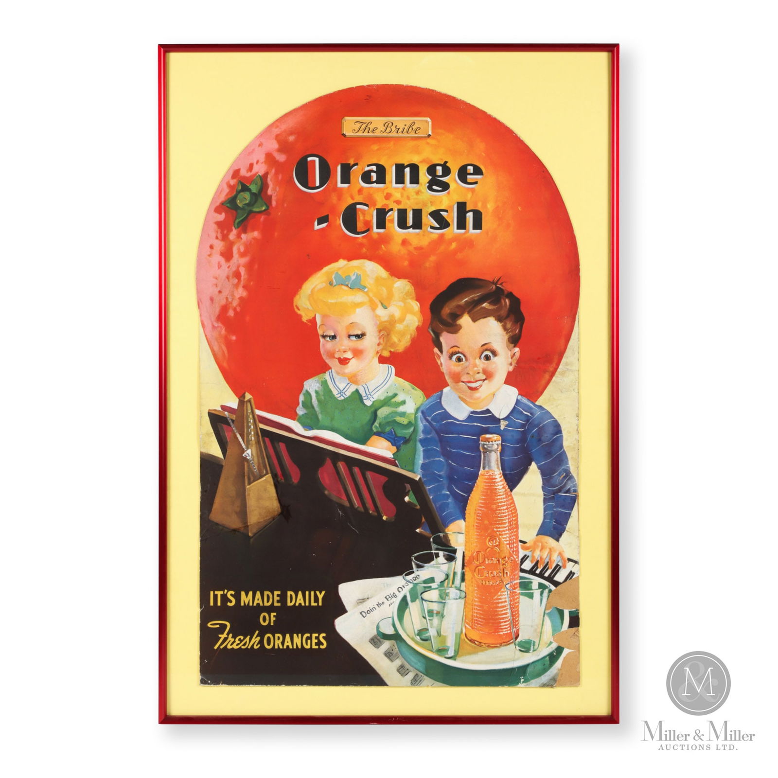 Orange Crush "The Bribe" Framed Counter Display (1 of 5)