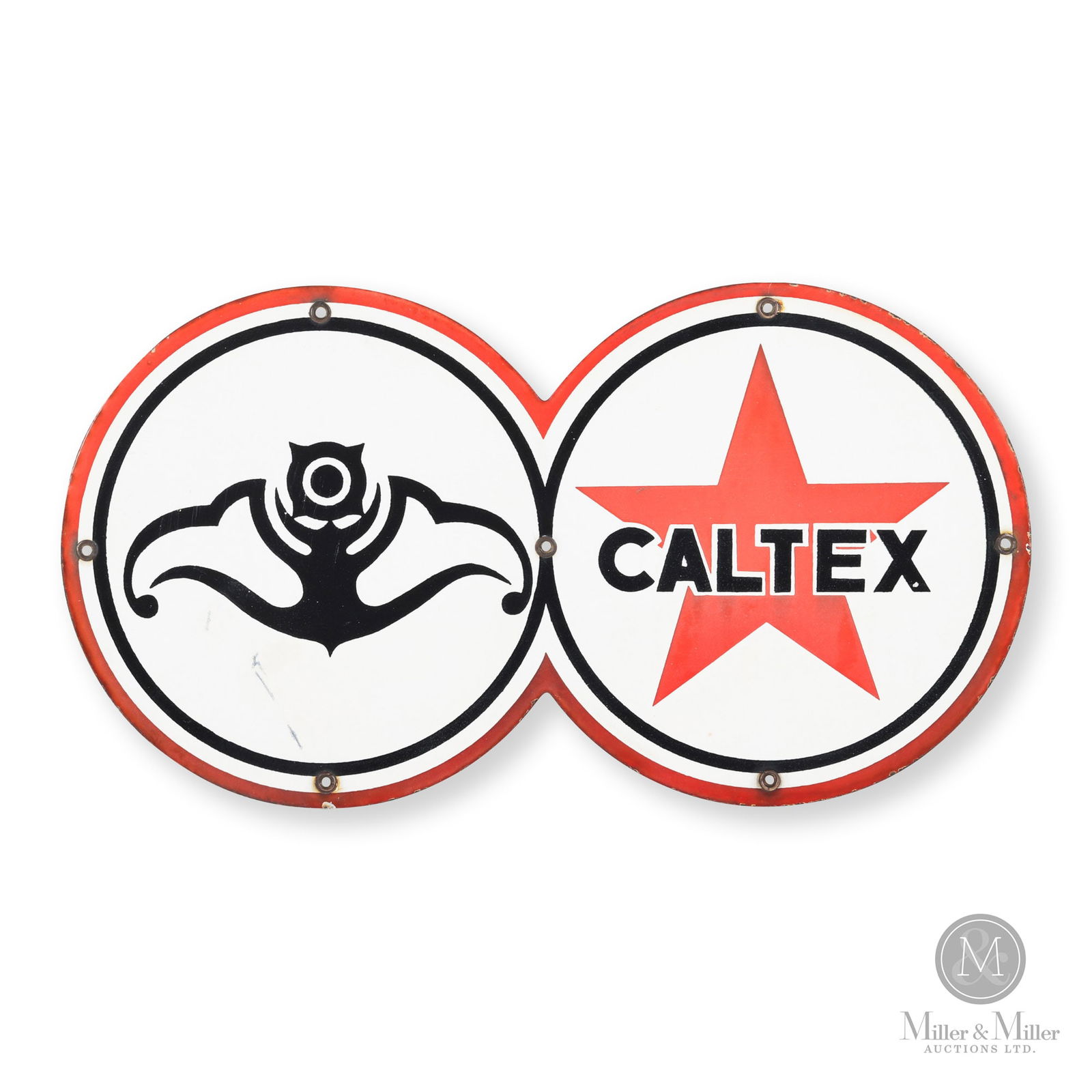 Caltex Motor Oil "8-Ball" Sign (1 of 5)