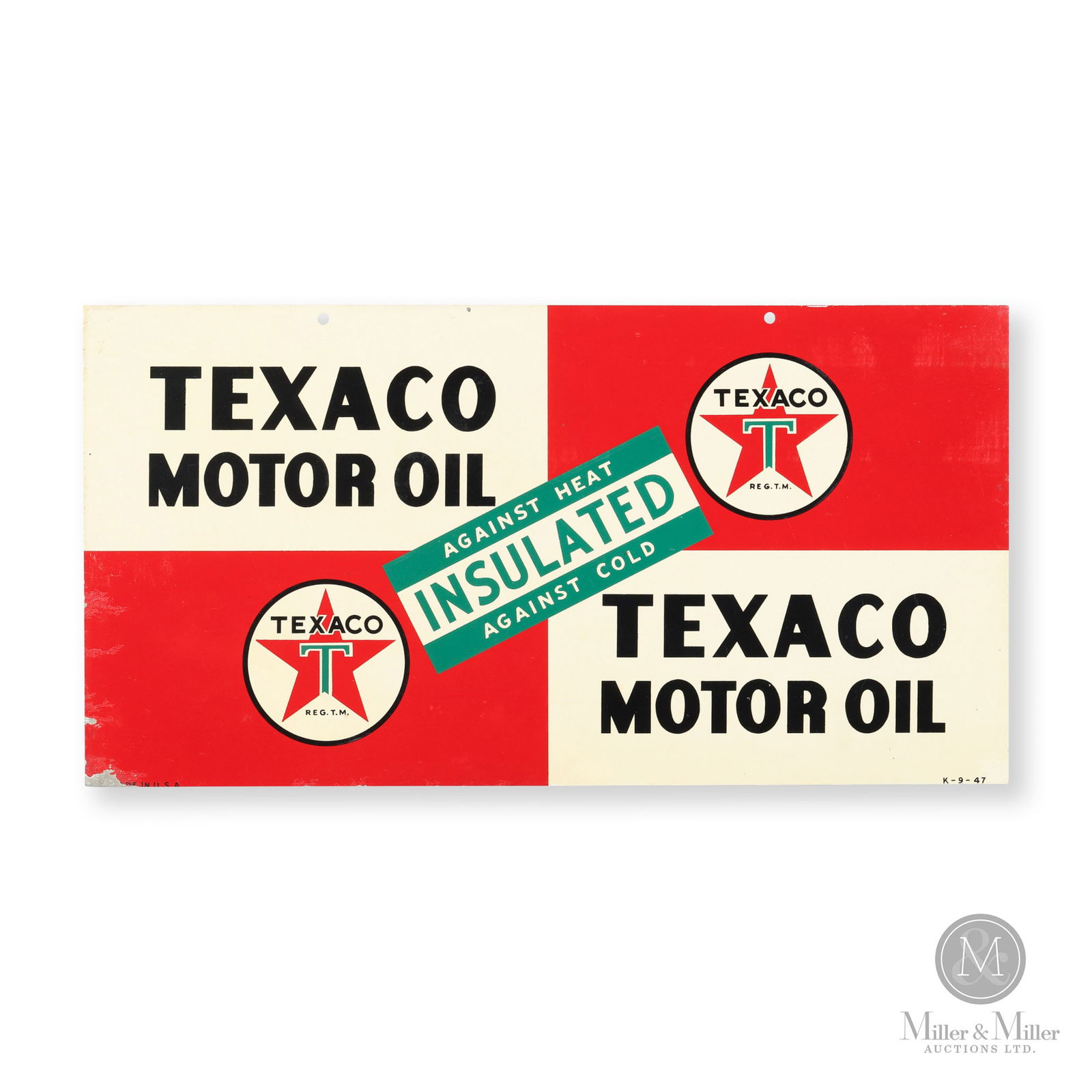 Texaco Insulated Motor Oil Rack Sign (1 of 9)
