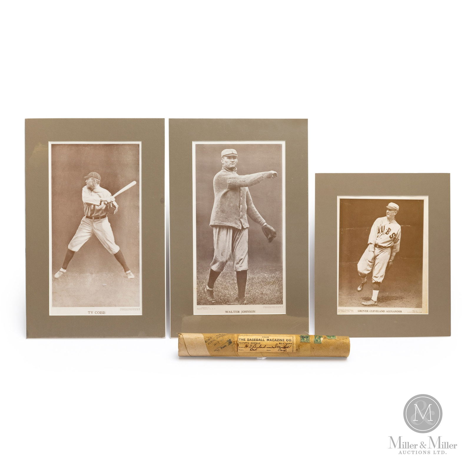 Cobb, Johnson and Alexander Baseball Magazine M114 Premiums (1 of 3)