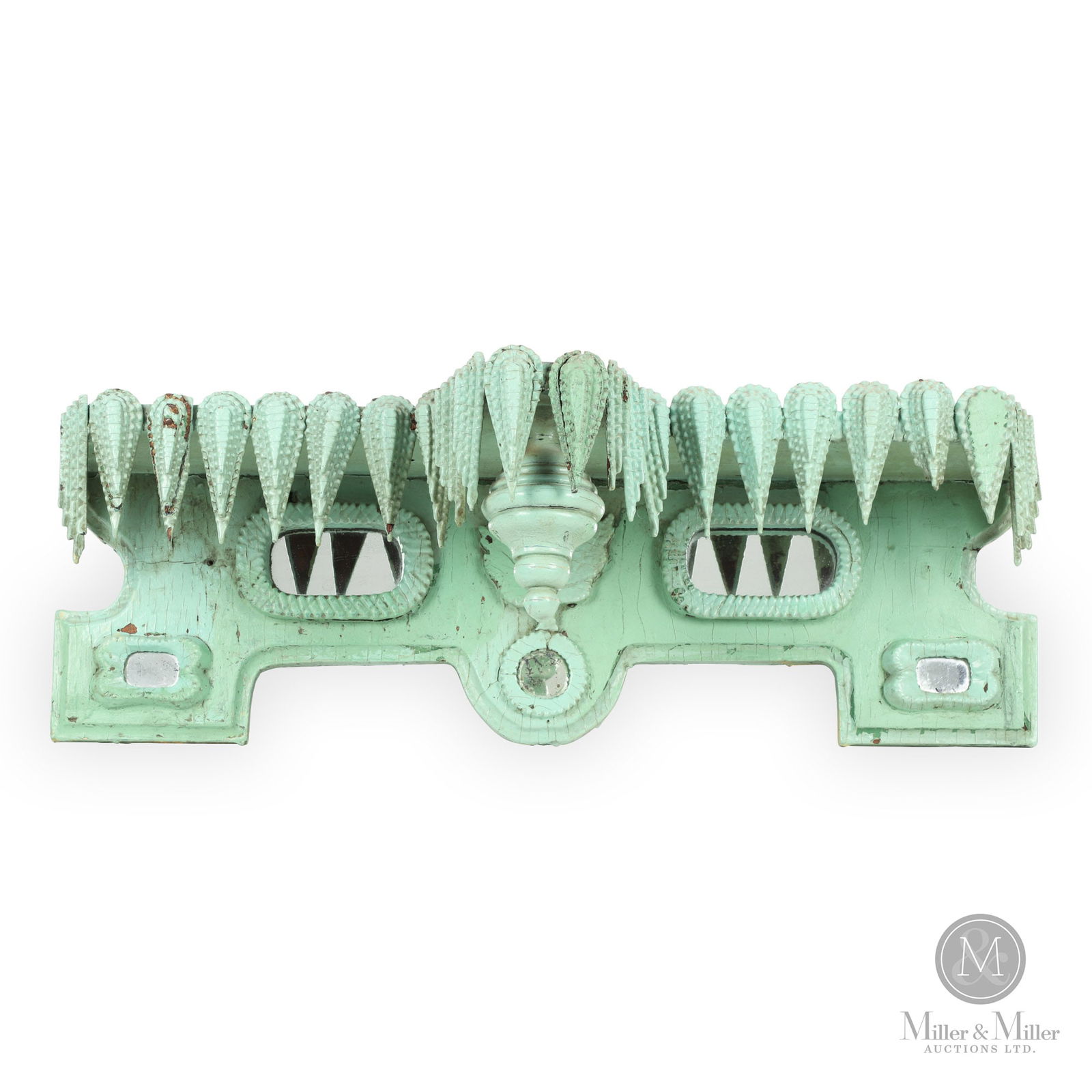 Tramp Art Maple Leaf And Icicle Shelf (1 of 7)