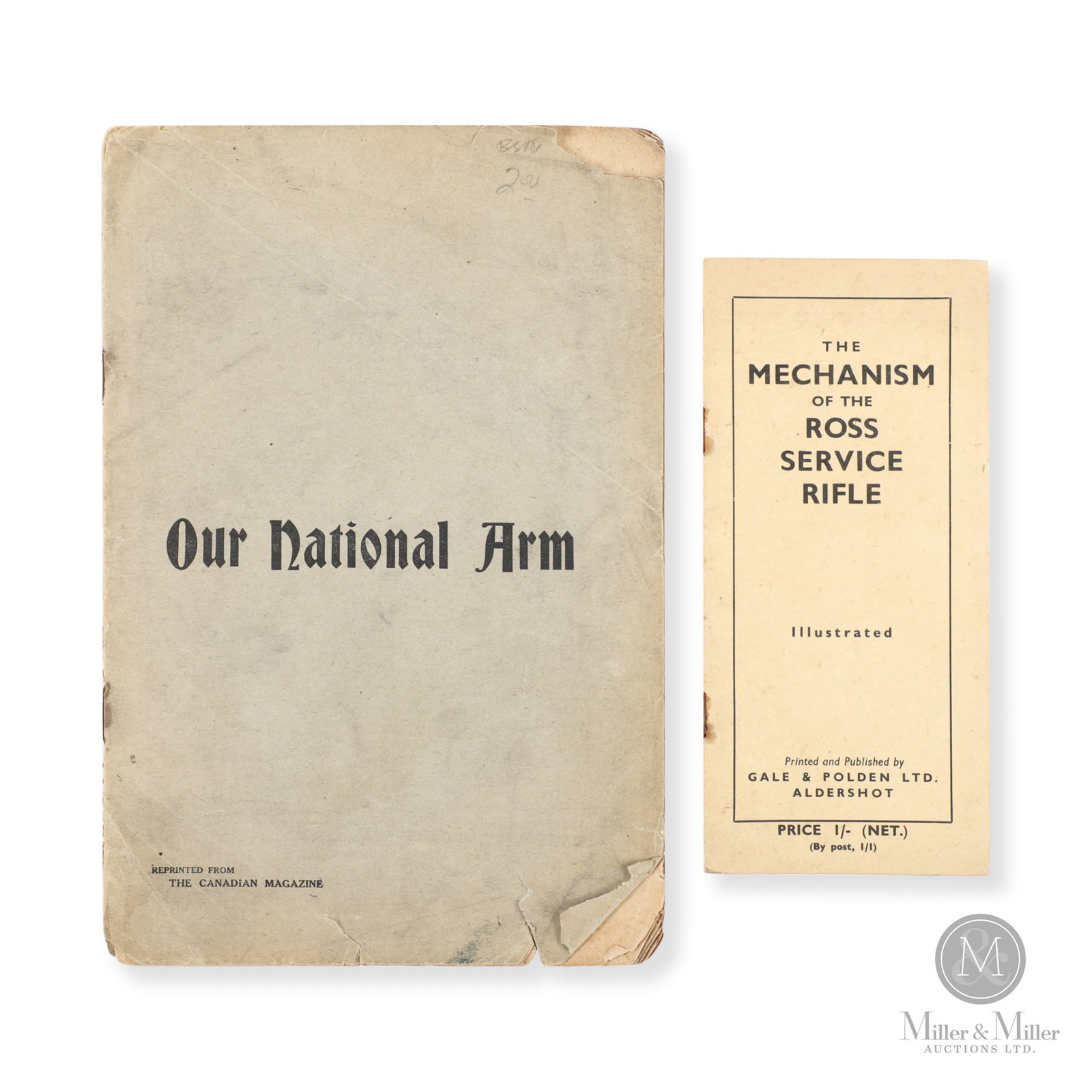 â€œOur National Armâ€ Ross Rifle Publication & â€œT: Canadian / British. C. 1910-1914. Non-Restricted. â€œOur National Armâ€ Ross Rifle Publication & â€œThe Mechanism of the Ross Service Rifleâ€