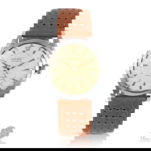 Rolex, Ref. 6298 1953 "Pre-Explorer": Swiss. Stainless steel. The Rolex Ref. 6298, produced in 1953, is widely regarded as a transitional model that paved the way to the legendary Explorer. Features a "bubbleback" case back. SN 87764.