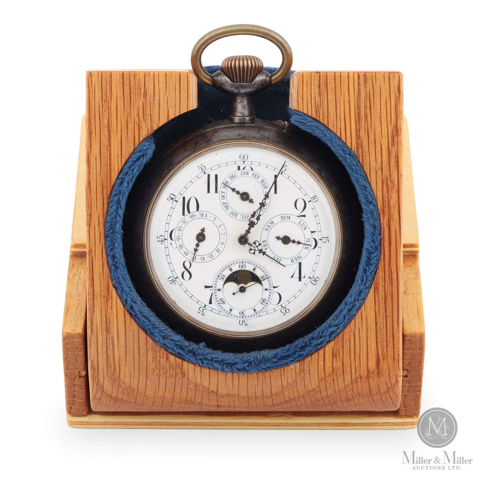 Triple Calendar Moonphase Oversized Pocket Watch (1 of 12)