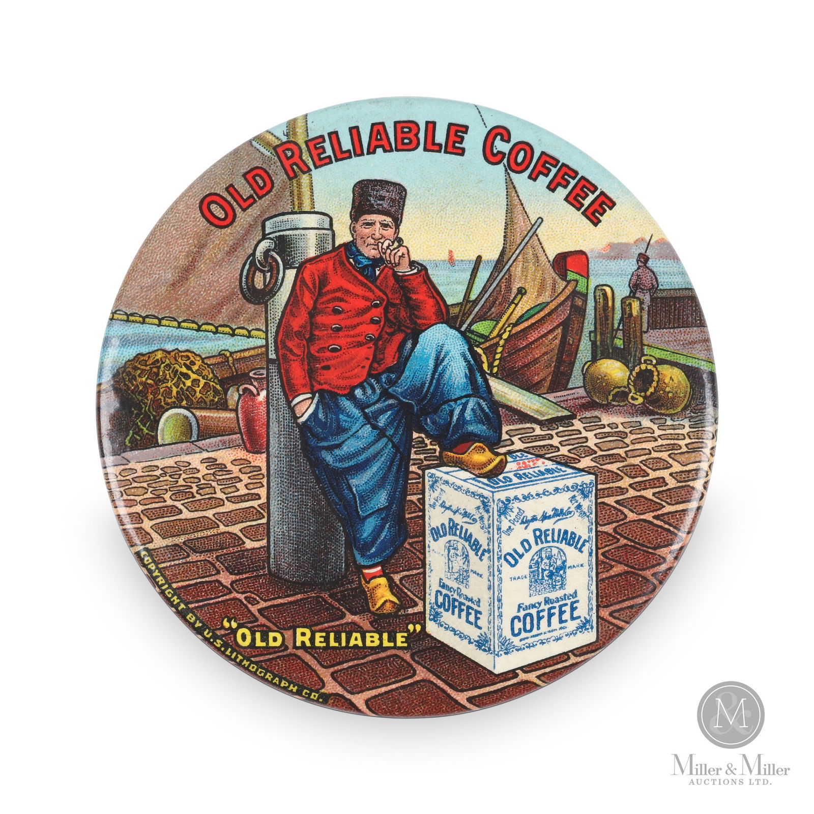 Old Reliable Coffee Celluloid Pocket Mirror (1 of 8)