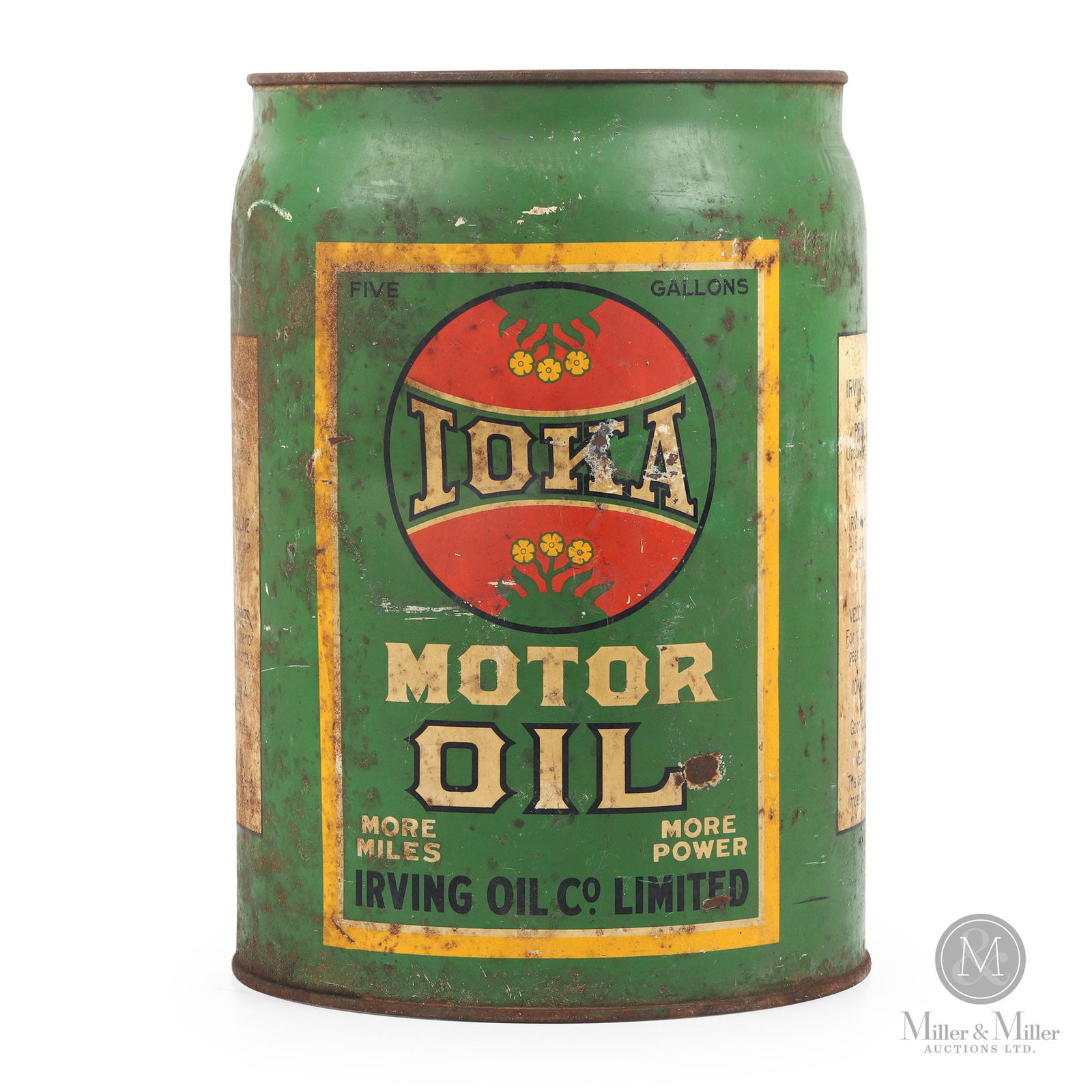Irving Ioka Motor Oil 5 Gallon Pail (1 of 9)