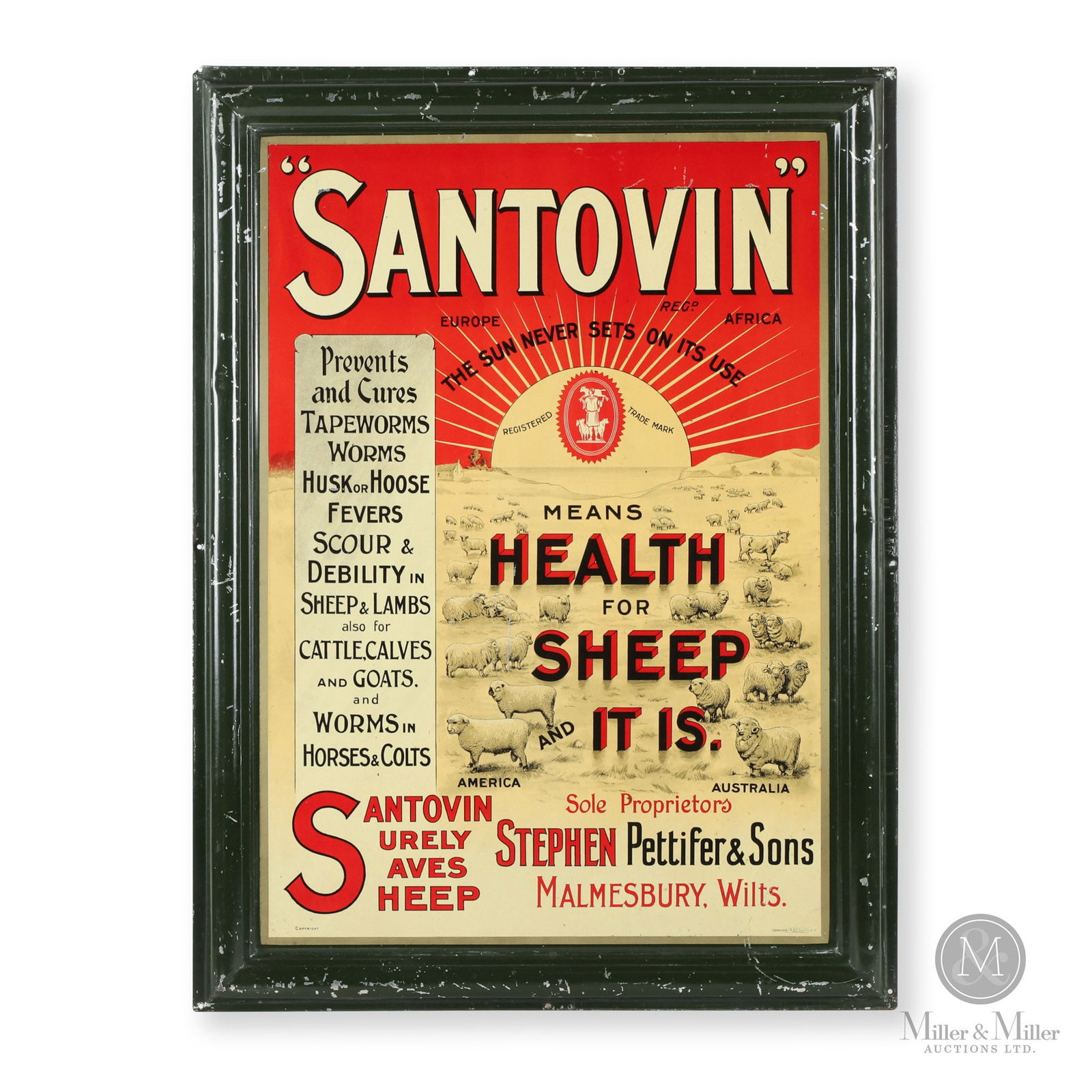 Santovin Sheep Cure Sign (1 of 9)