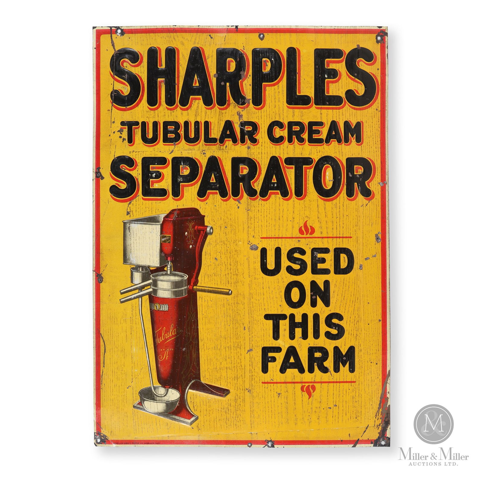 Sharples Tubular Cream Separators Sign (1 of 6)